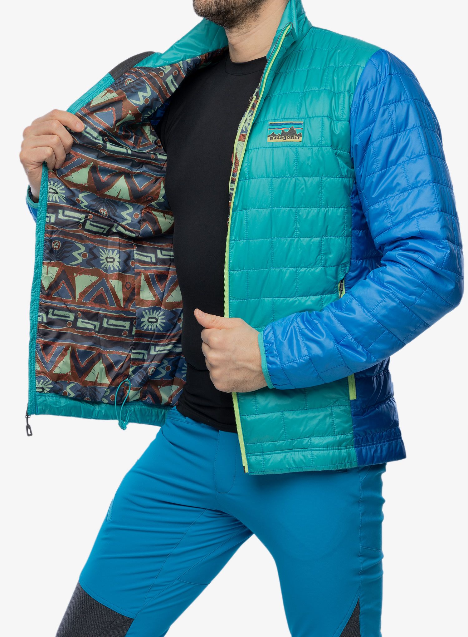 Zateplená bunda Patagonia Nano Puff Jacket - subtidal blue