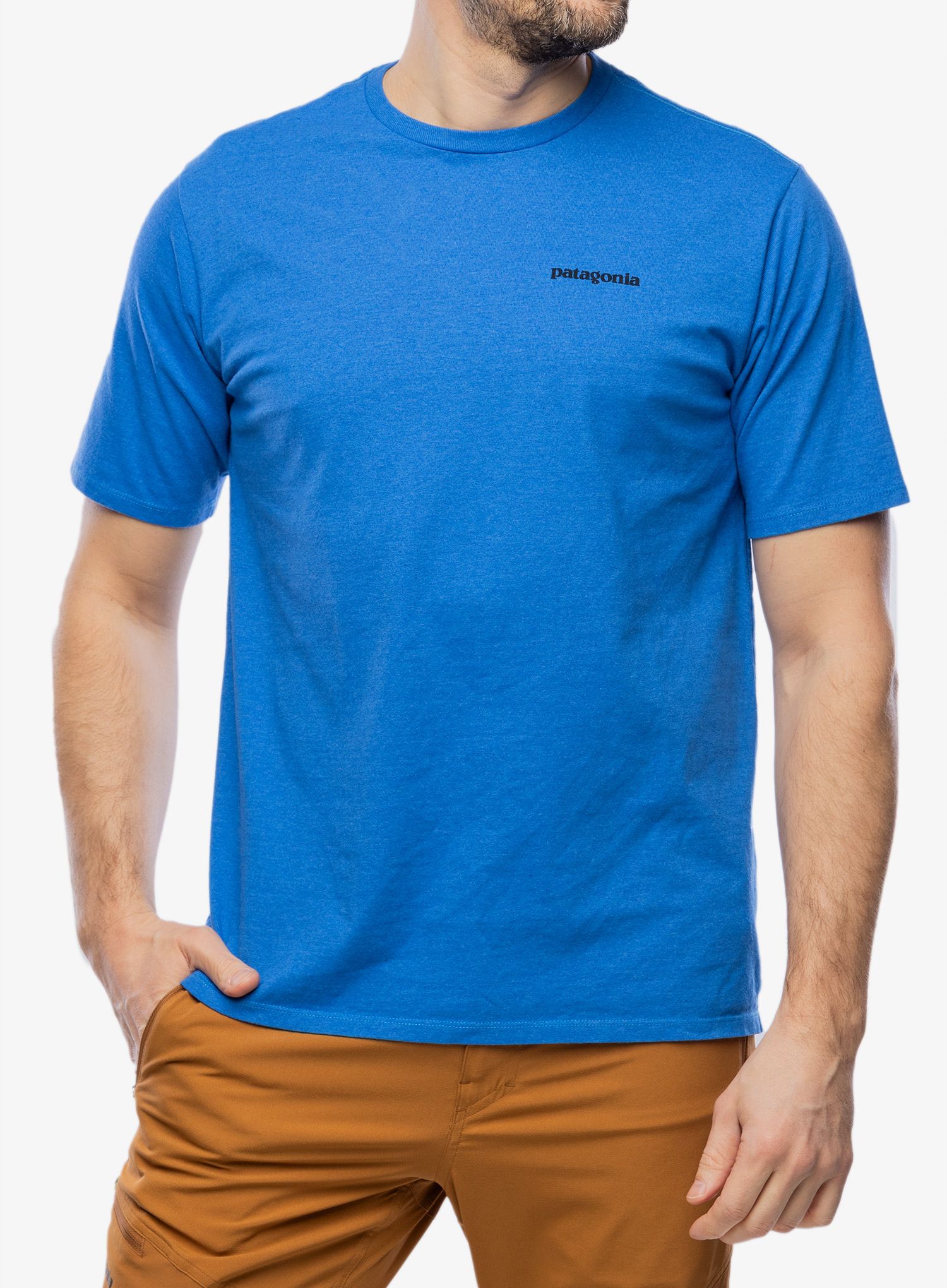 Tričko Patagonia P-6 Logo Responsibili-Tee - p-6 outline/blue