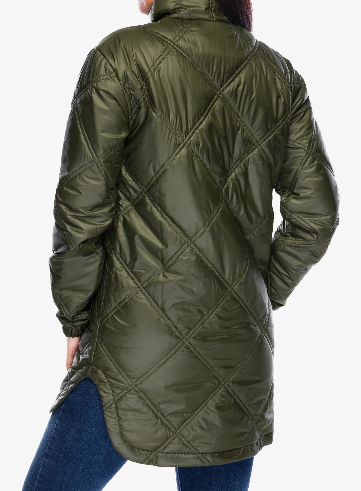 Dámský kabát Patagonia Pine Bank Insulated Parka - pine needle green