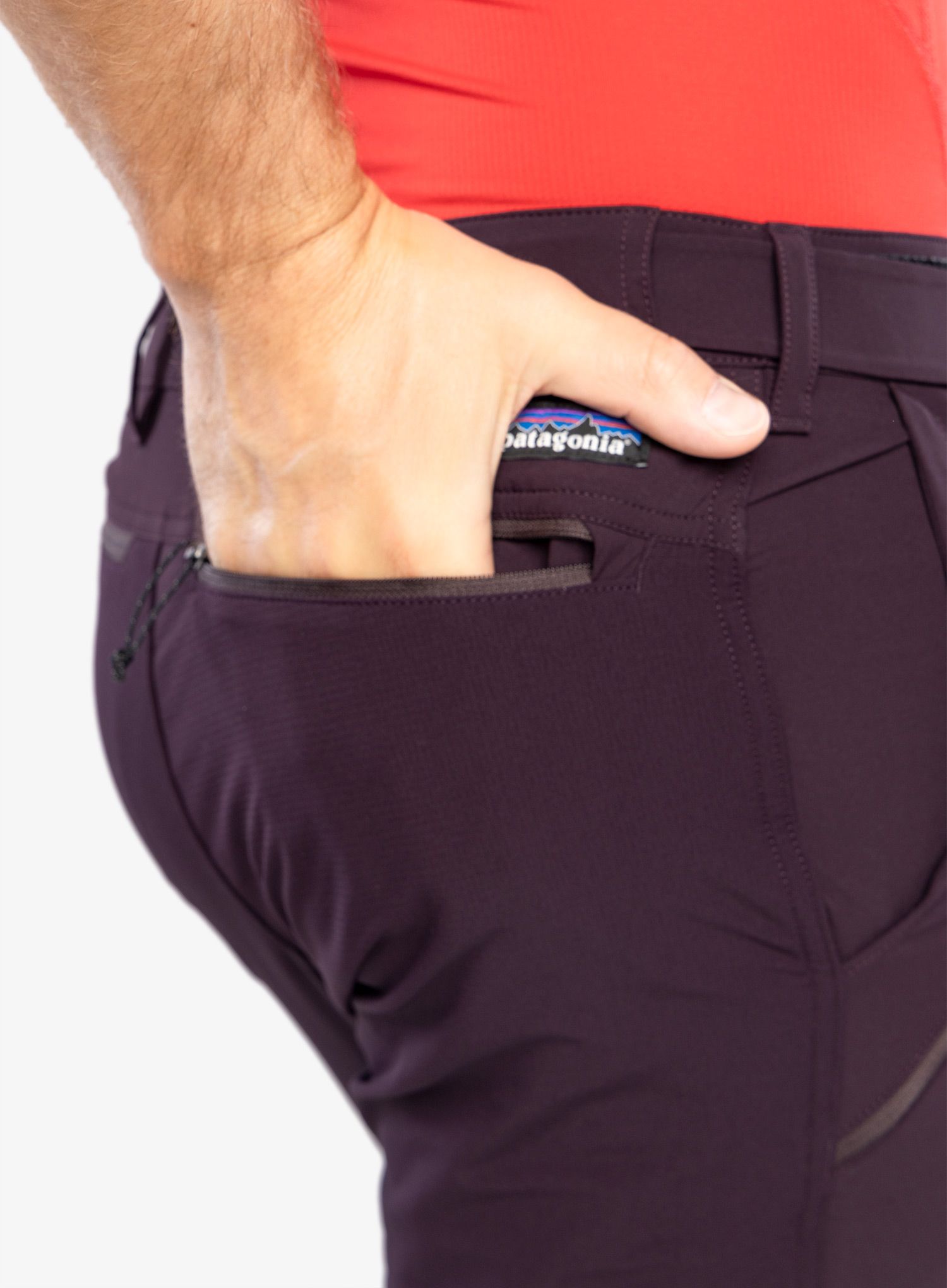 Trekové kalhoty pánské Patagonia Point Peak Trail Pants - Reg - obsidian plum