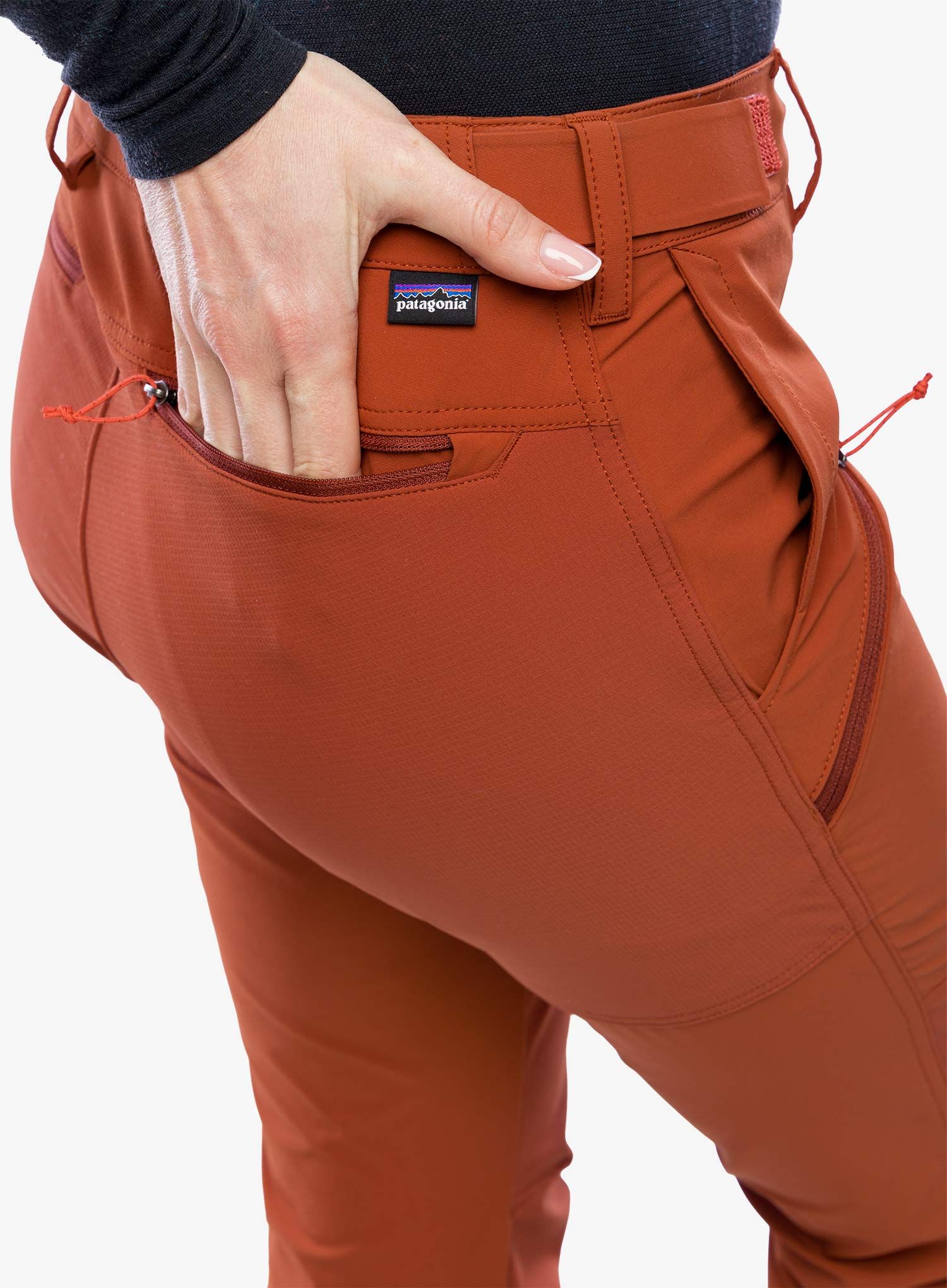 Trekové kalhoty dámské Patagonia Point Peak Trail Pants - mangrove red