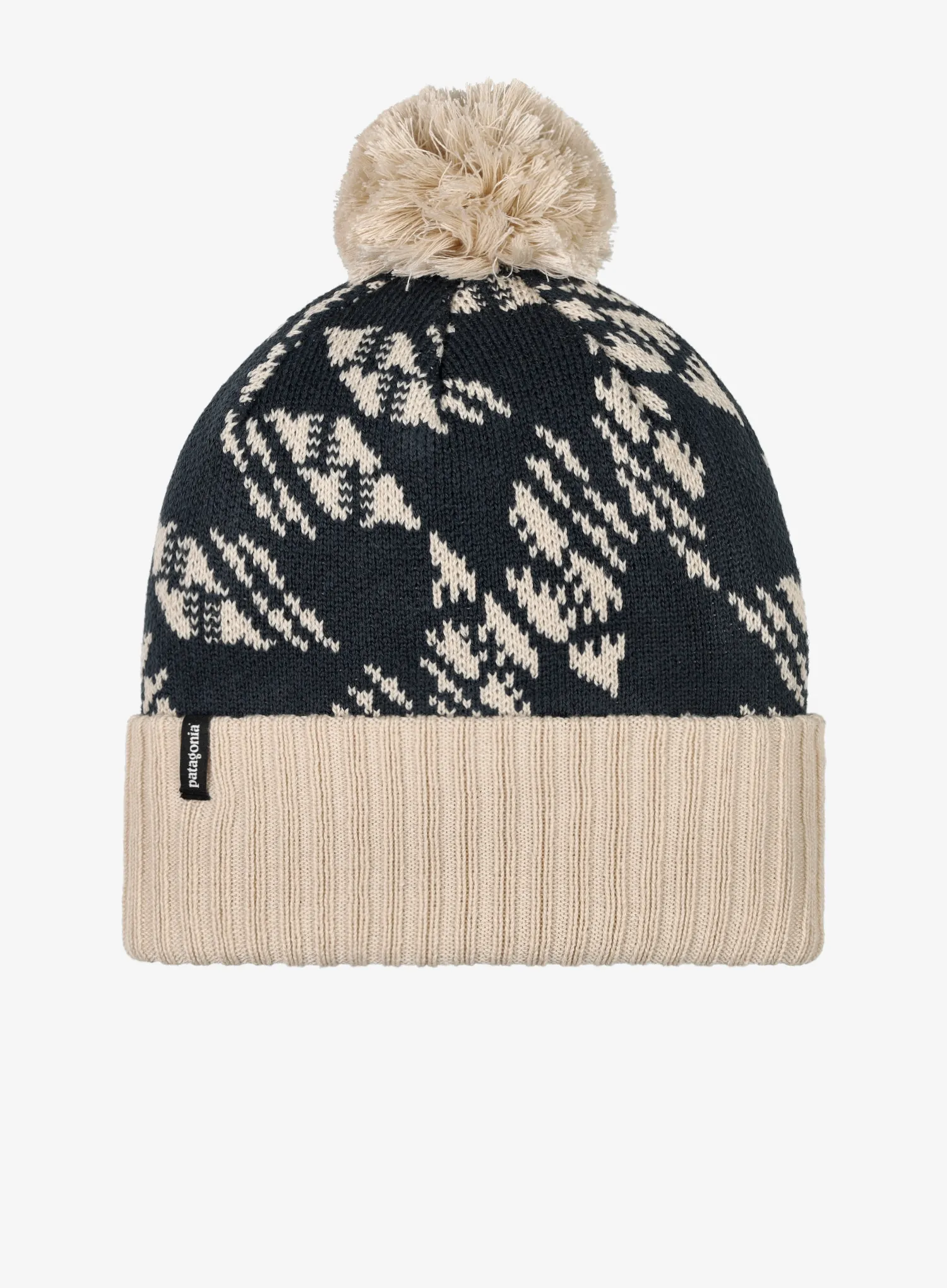 Zimní čepice Patagonia Powder Town Beanie - synchillae flight smolder blue