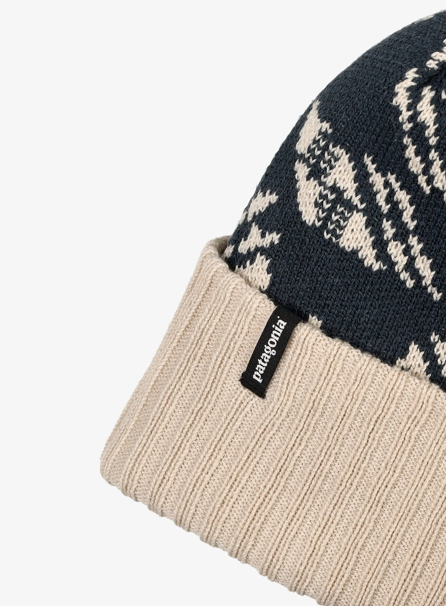 Zimní čepice Patagonia Powder Town Beanie - synchillae flight smolder blue