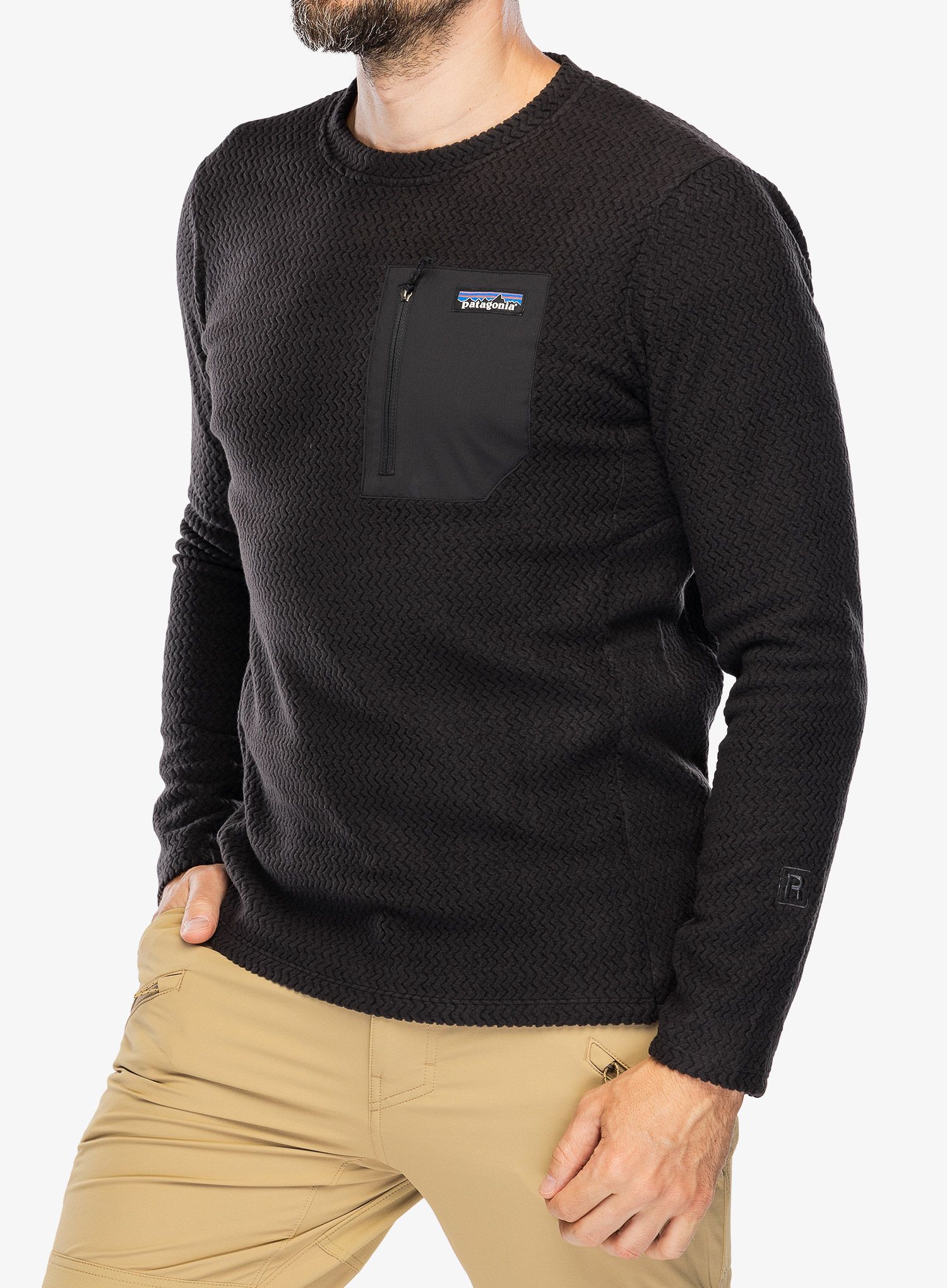 Fleecová mikina Patagonia R1 Air Crew - black