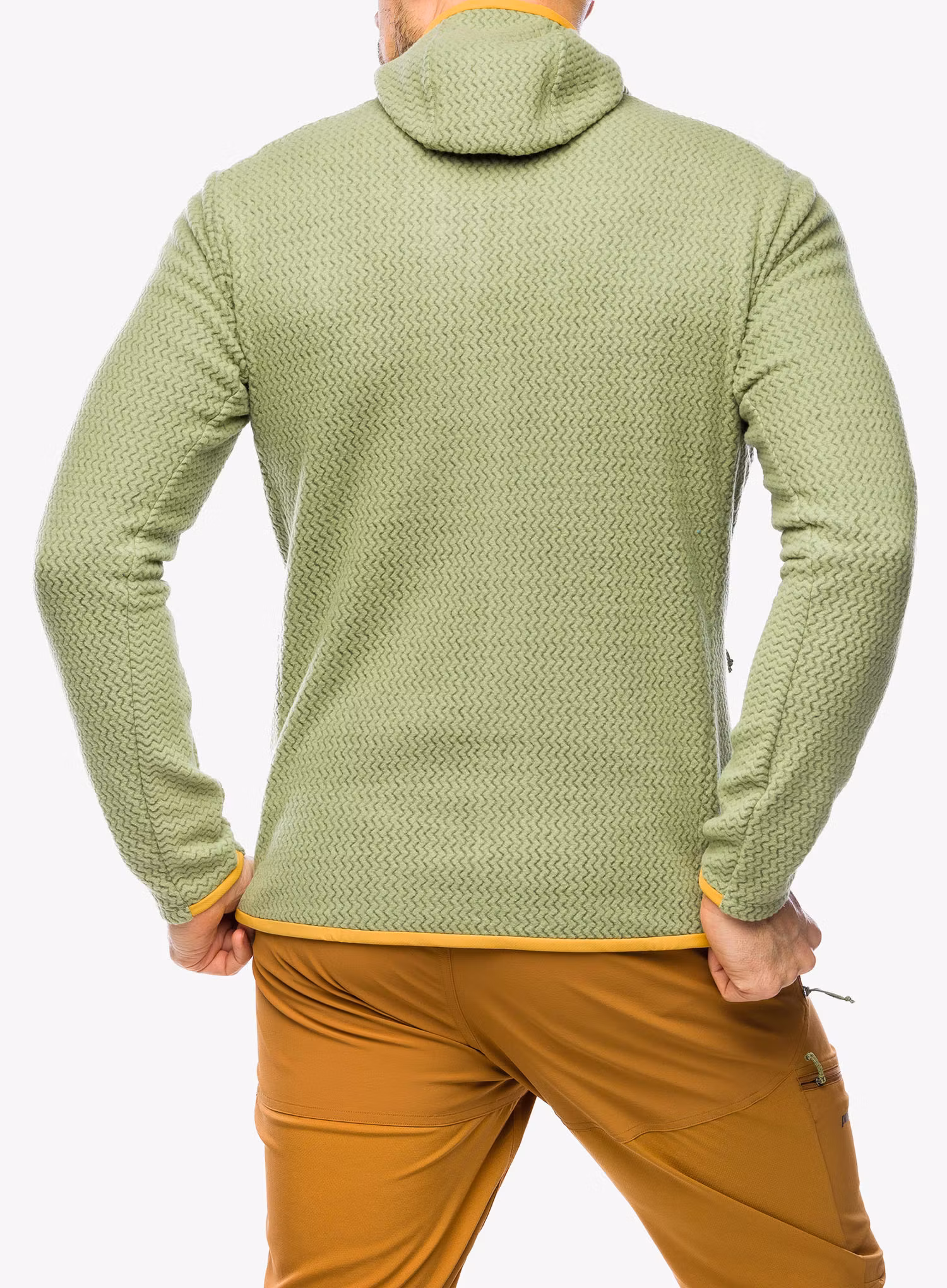Fleece mikina Patagonia R1 Air Full-Zip Hoody - buckhorn green