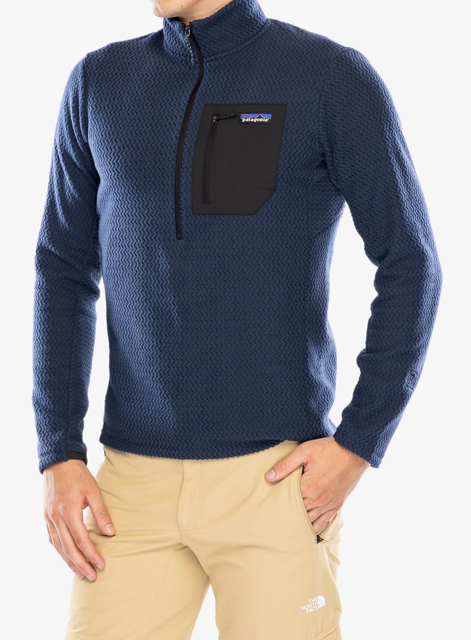 Mikina bez kapuce Patagonia R1 Air Zip Neck - new navy