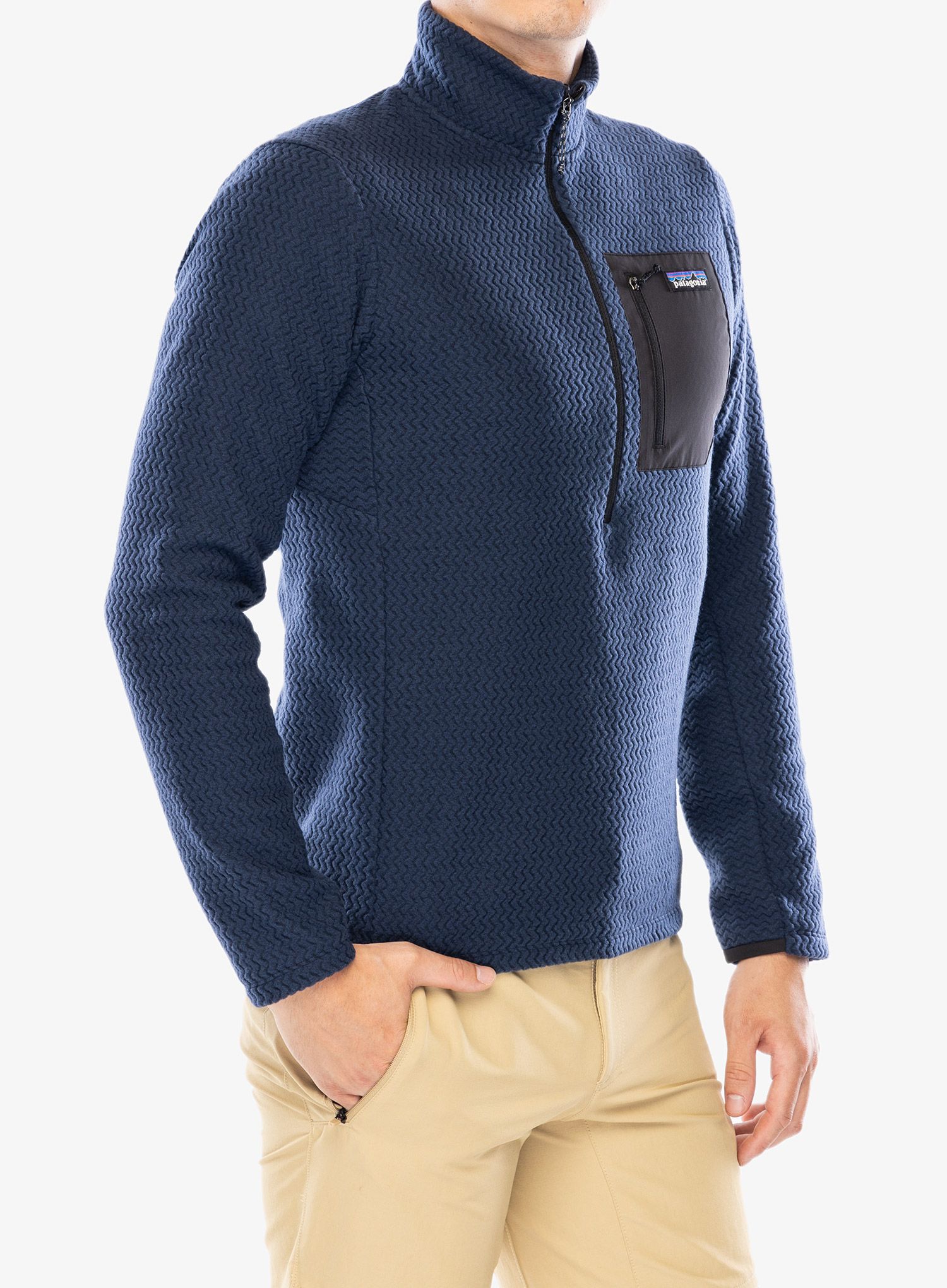 Mikina bez kapuce Patagonia R1 Air Zip Neck - new navy