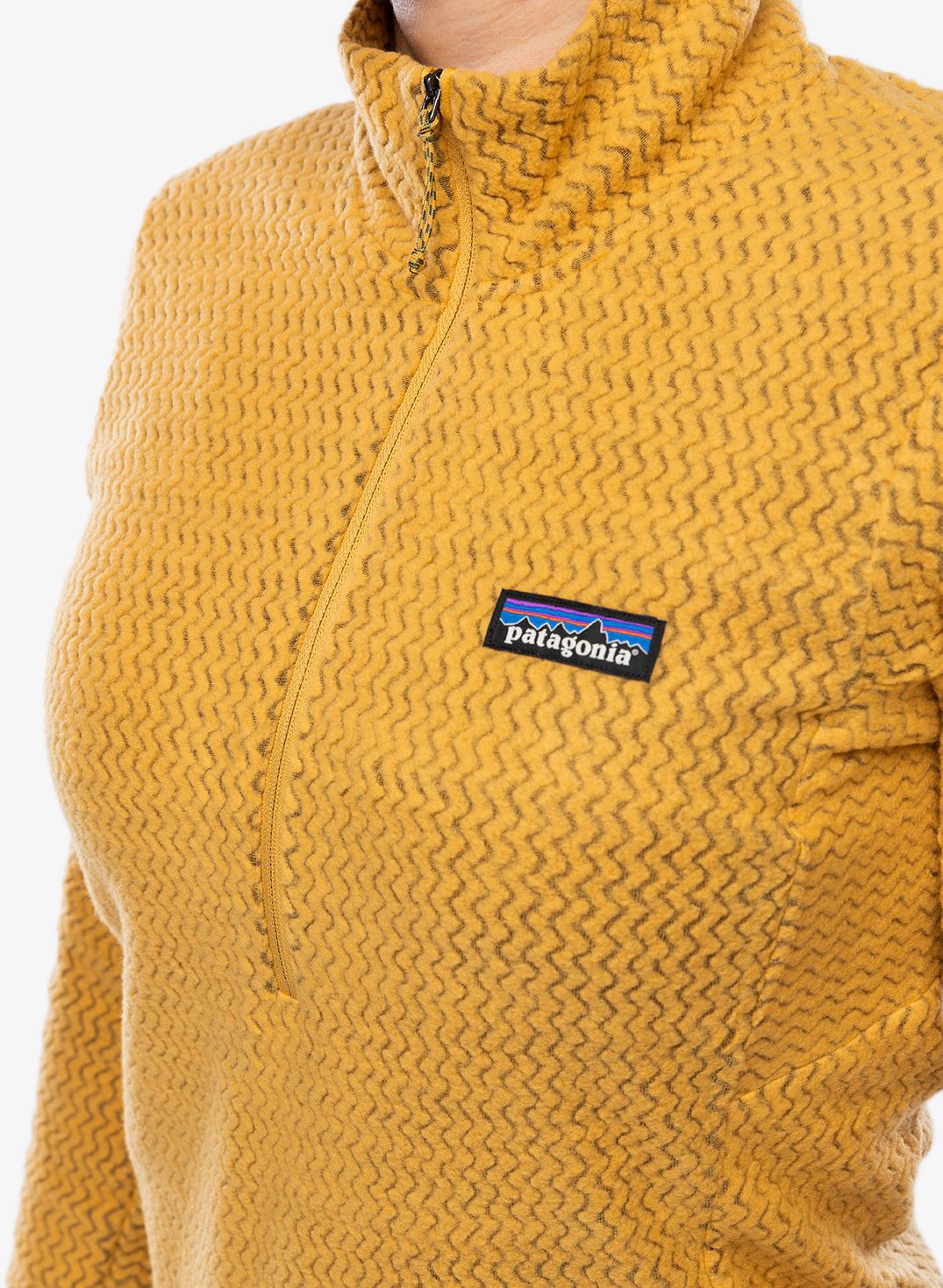 Fleece mikina dámská Patagonia R1 Air Zip Neck - pufferfish gold