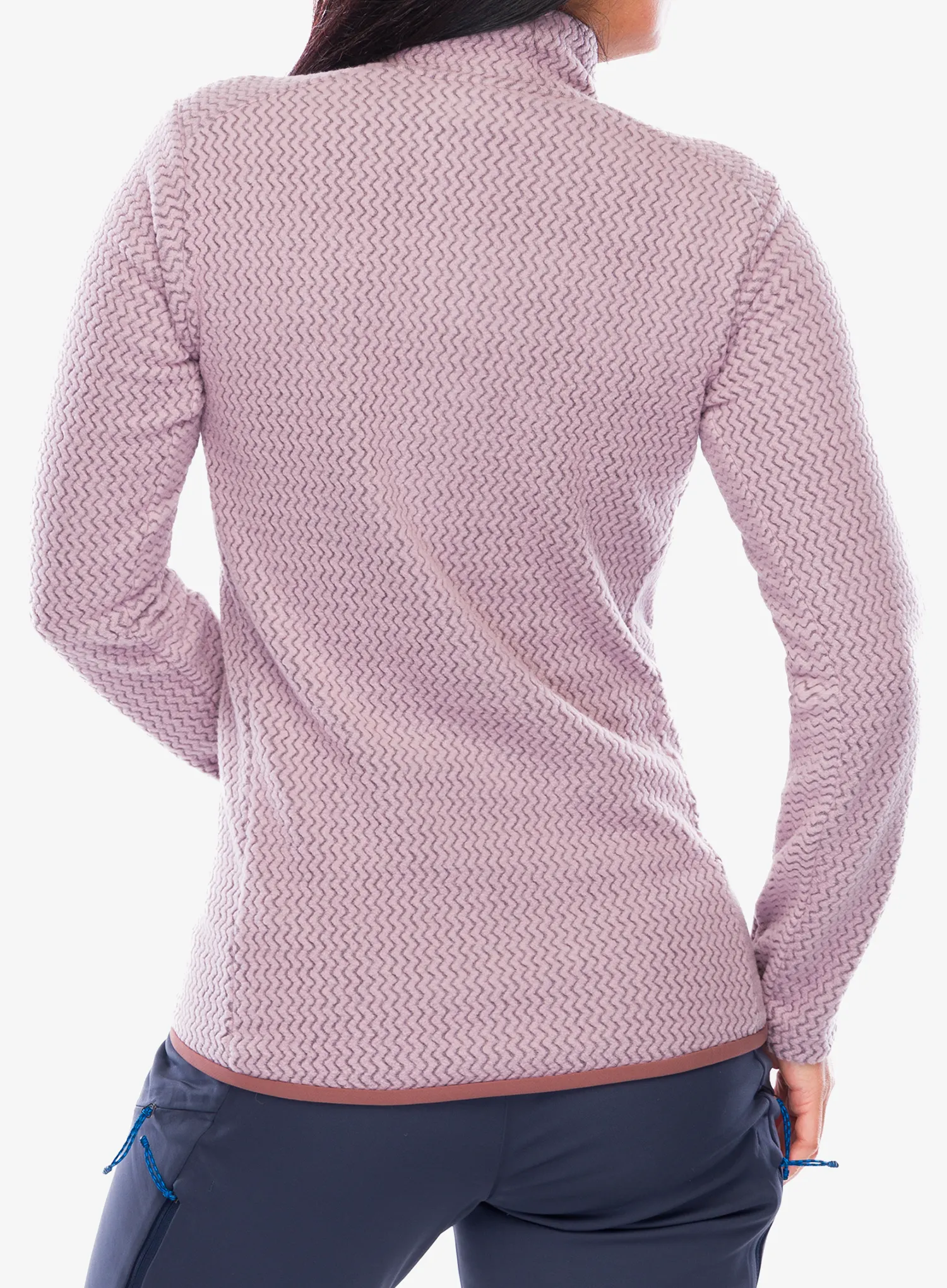 Dámská mikina se zipem Patagonia R1 Air Zip Neck - stormy mauve