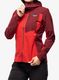 Dámská bunda Patagonia R1 CrossStrata Hoody - touring red