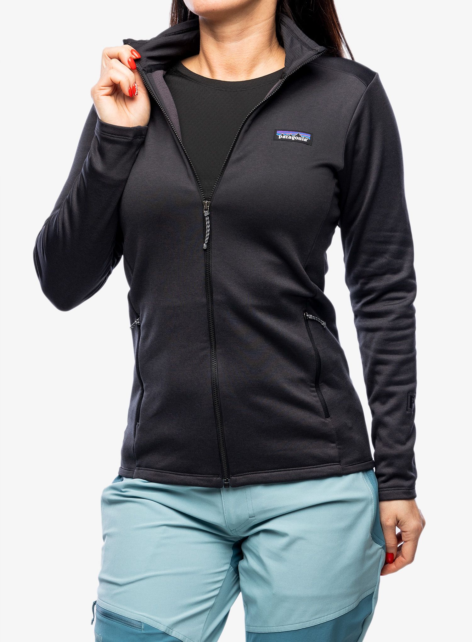 Dámská mikina na zip Patagonia R1 Daily Jacket - ink black