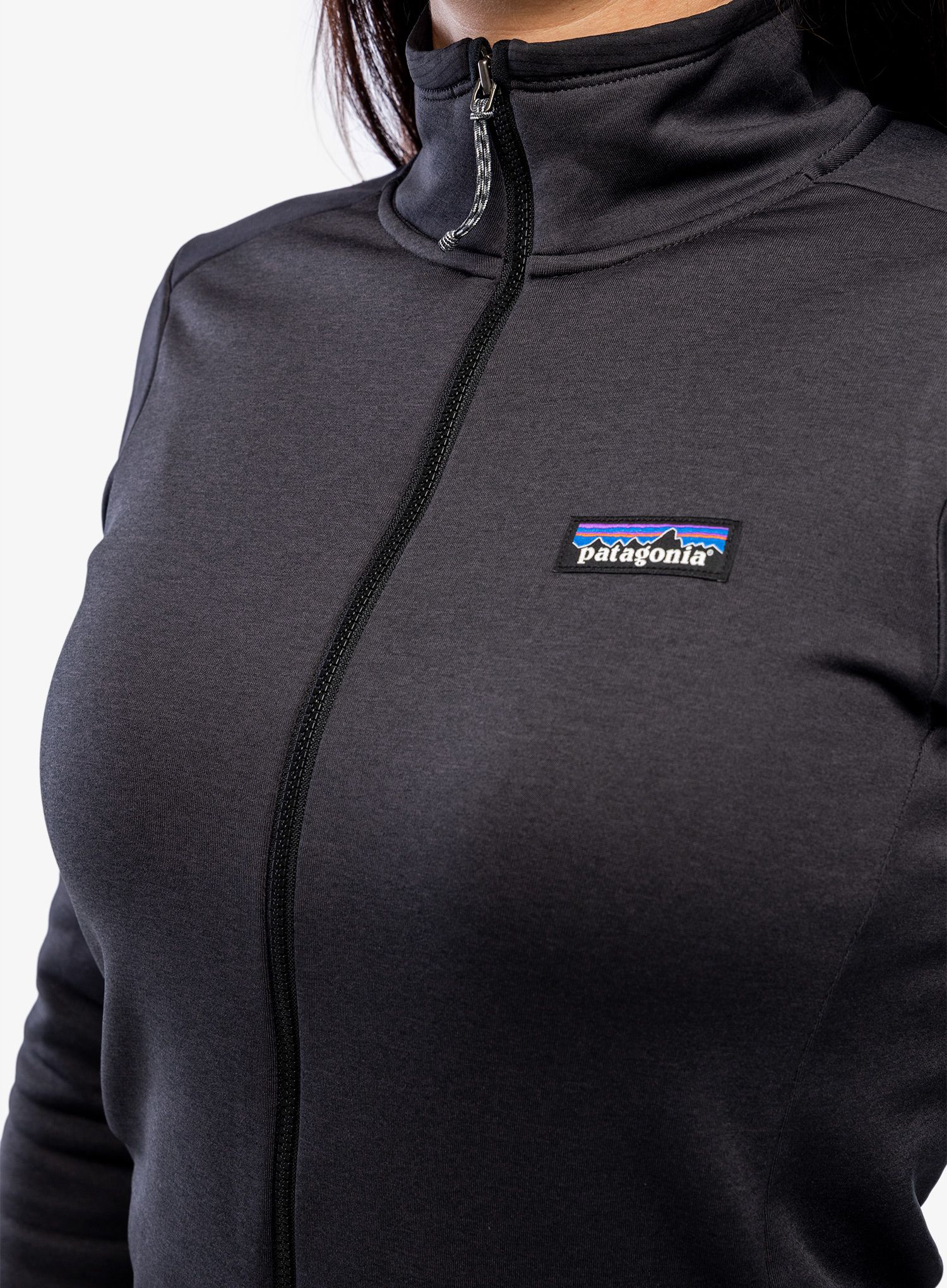 Dámská mikina na zip Patagonia R1 Daily Jacket - ink black