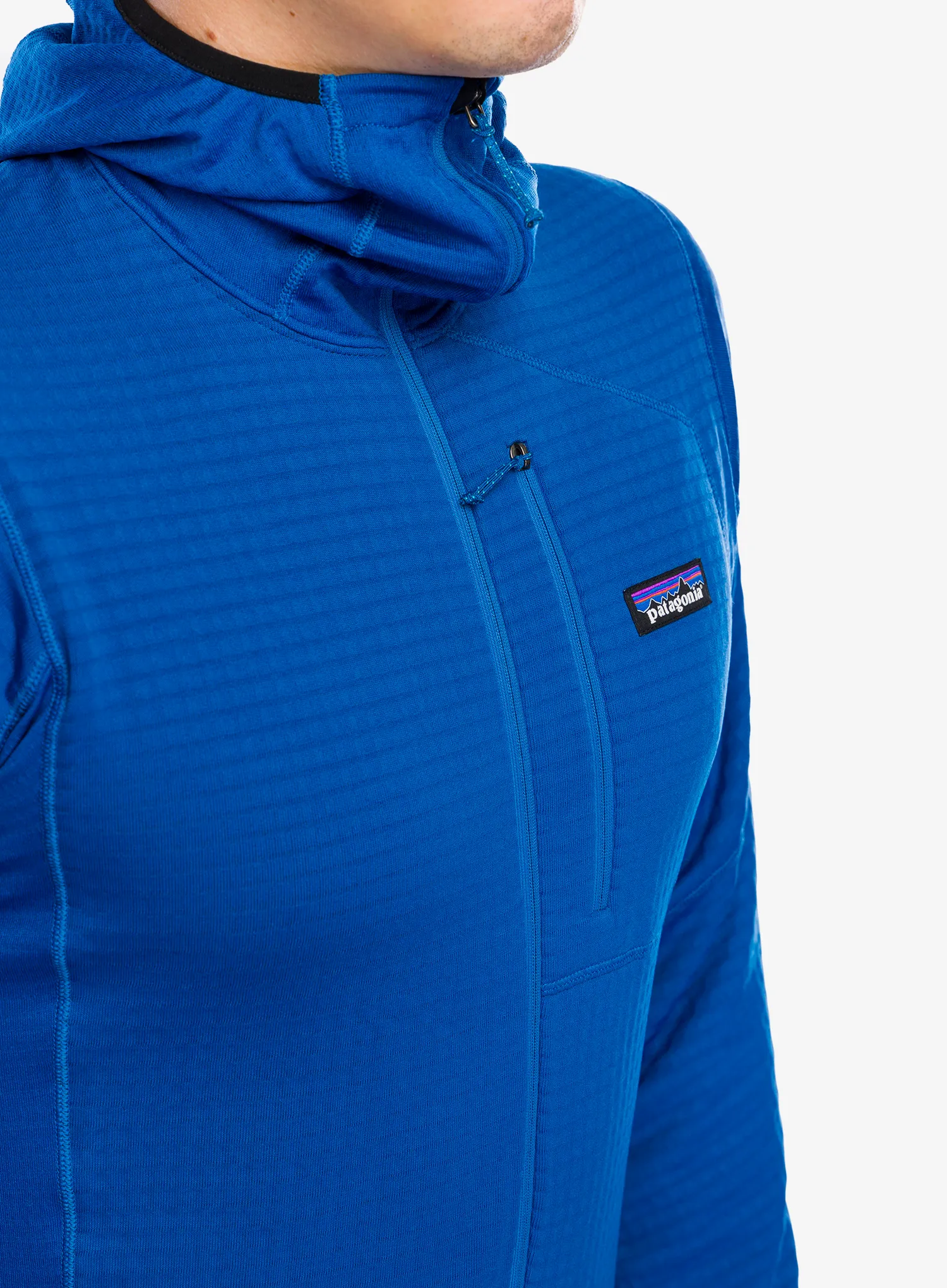 Mikina s kapucí Patagonia R1 Pullover Hoody - endles blue