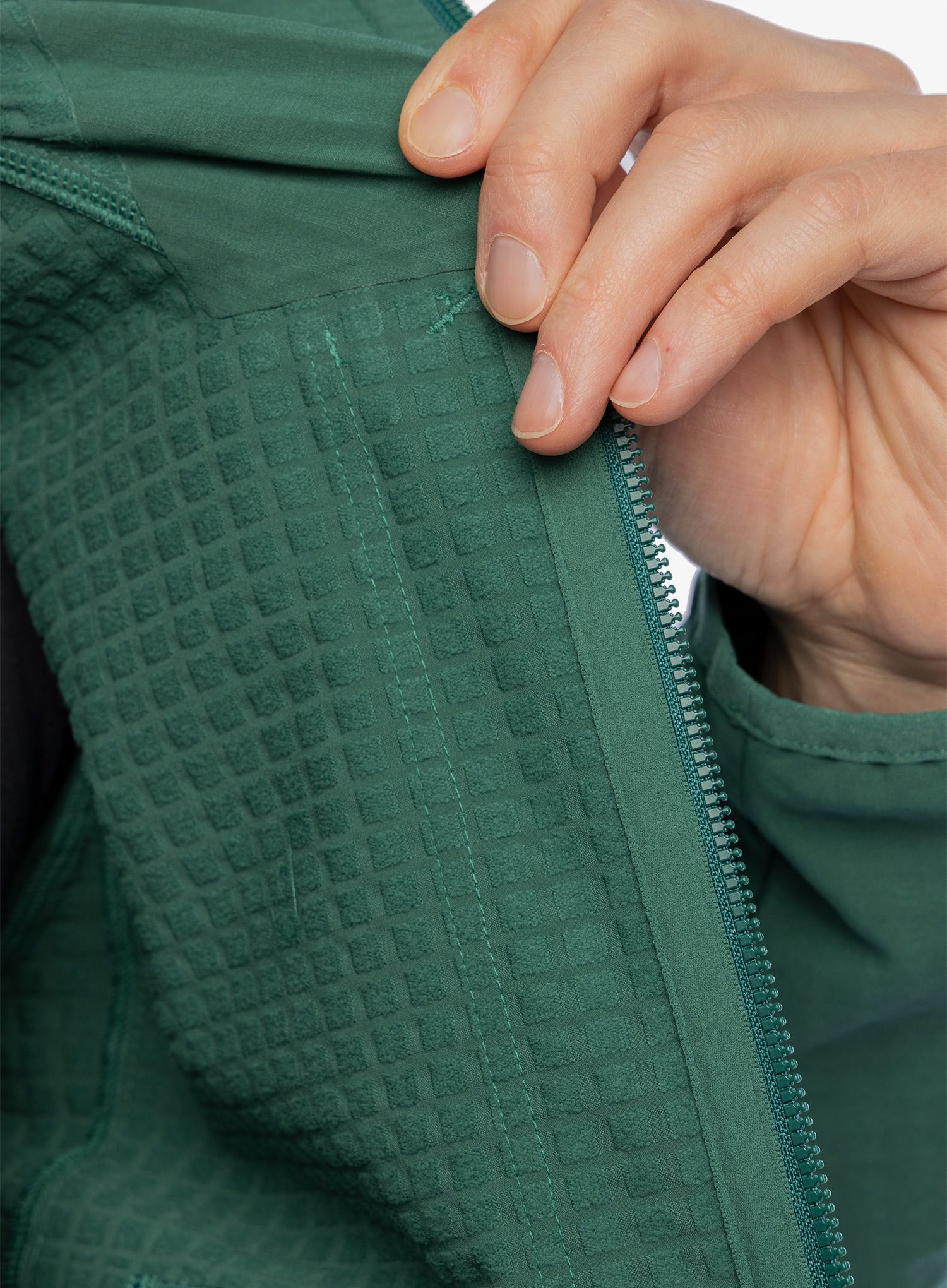Softshellová bunda Patagonia R1 TechFace Hoody - conifer green
