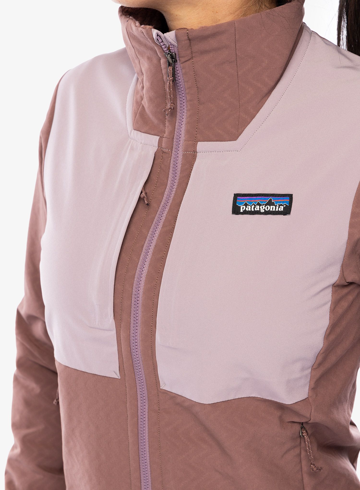Softshellová bunda dámská Patagonia R2 CrossStrata Jacket - dulse mauve