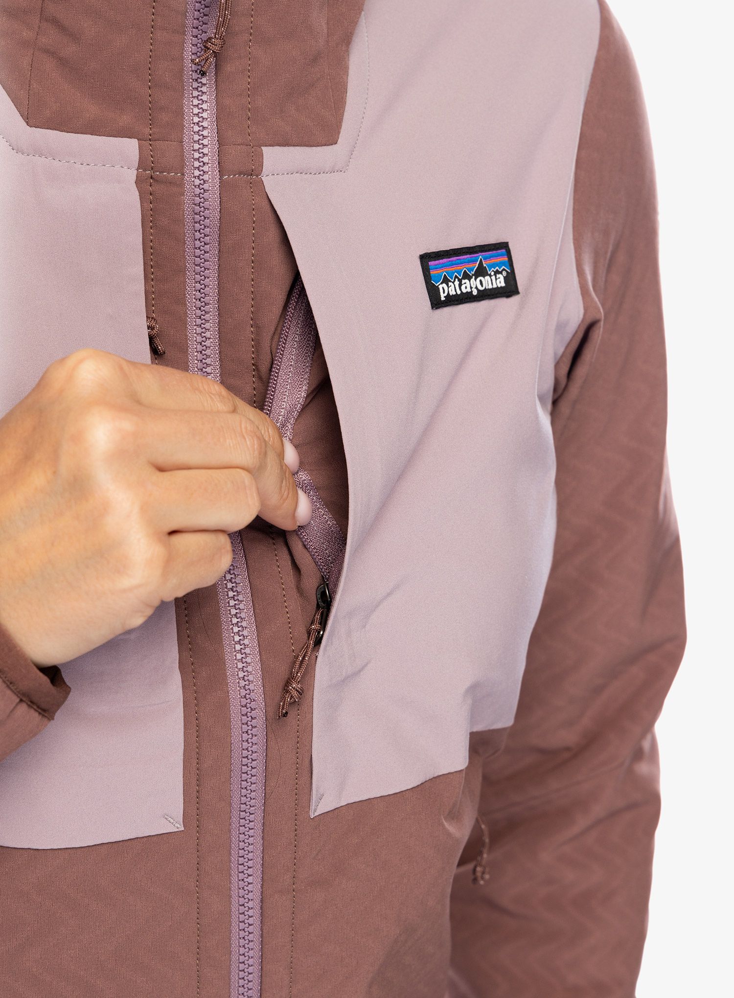 Softshellová bunda dámská Patagonia R2 CrossStrata Jacket - dulse mauve