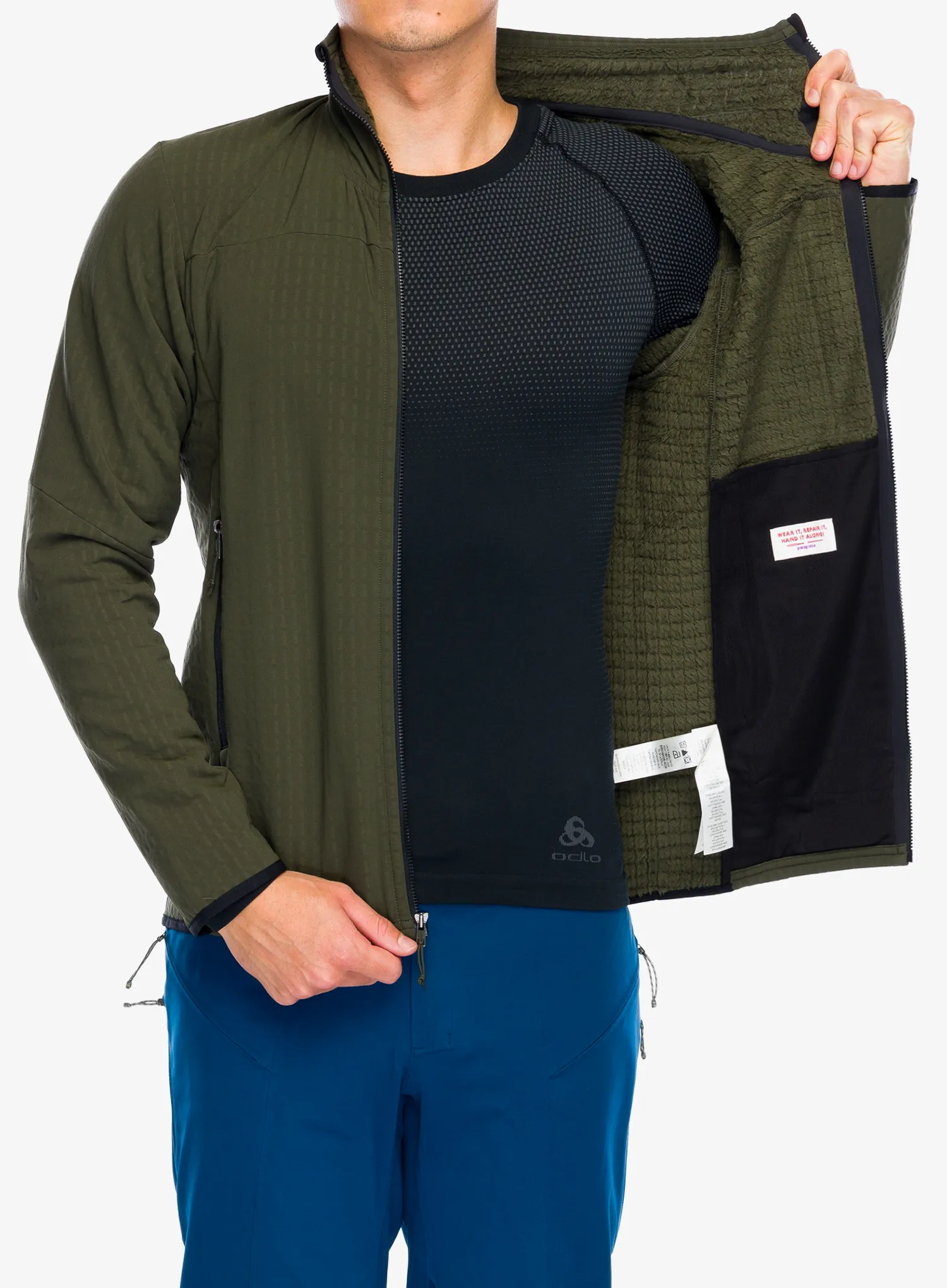 Softshellová bunda Patagonia R2 TechFace Jacket - pine needle green