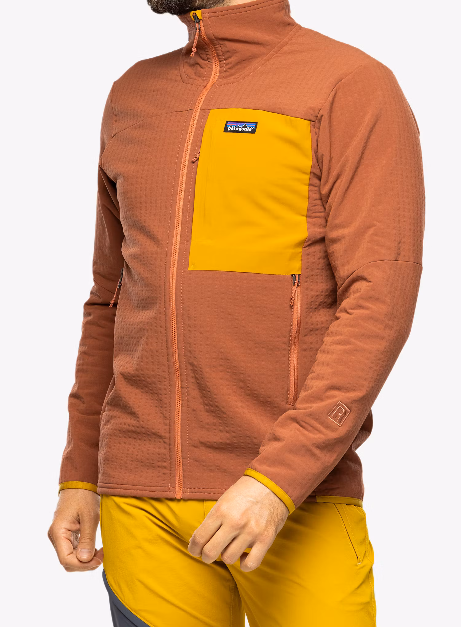 Softshellová bunda Patagonia R2 TechFace Jkt - burl red