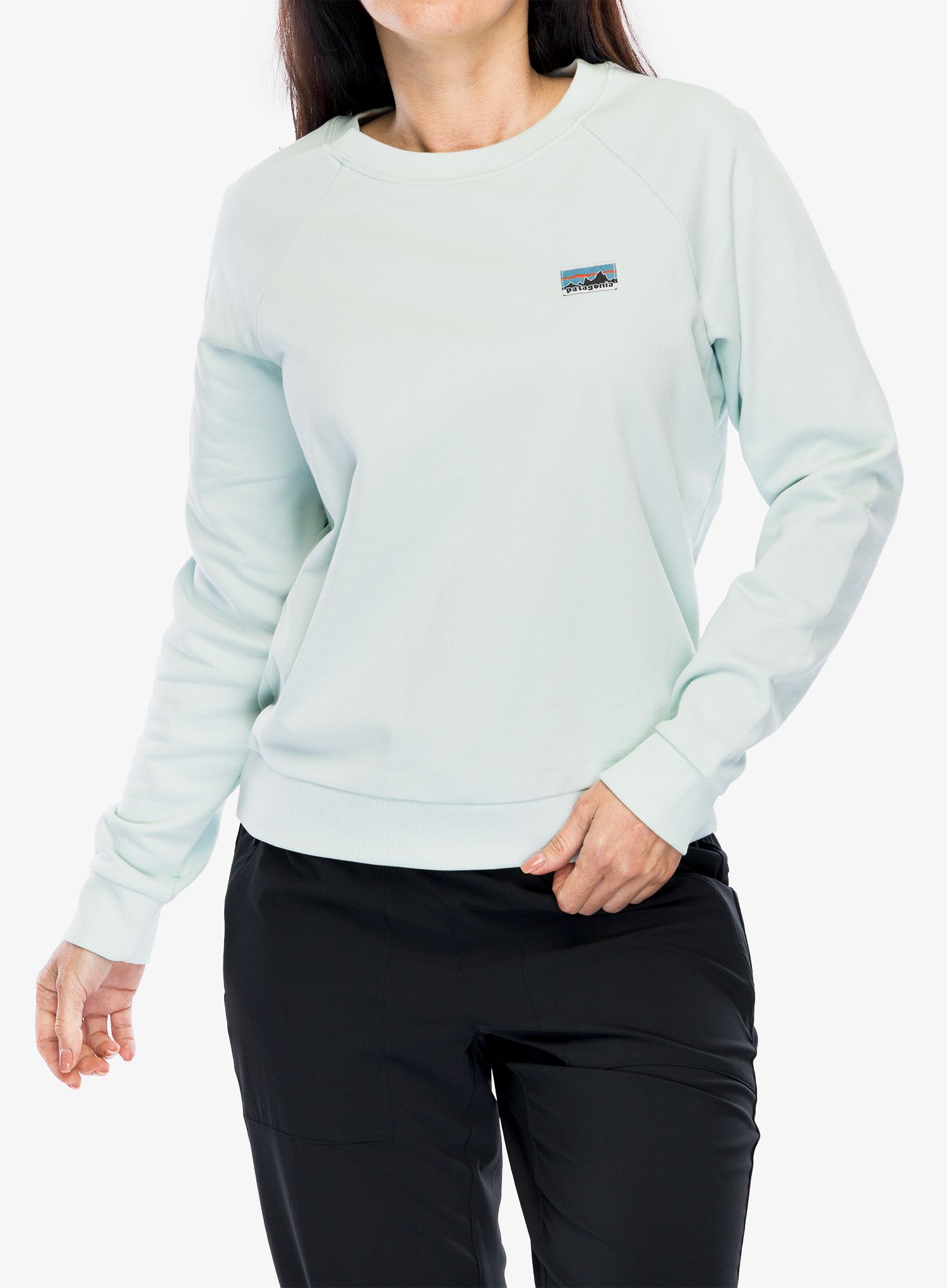 Dámská mikina bez kapuce Patagonia Regenerative Organic Certified Cotton Top - wispy green
