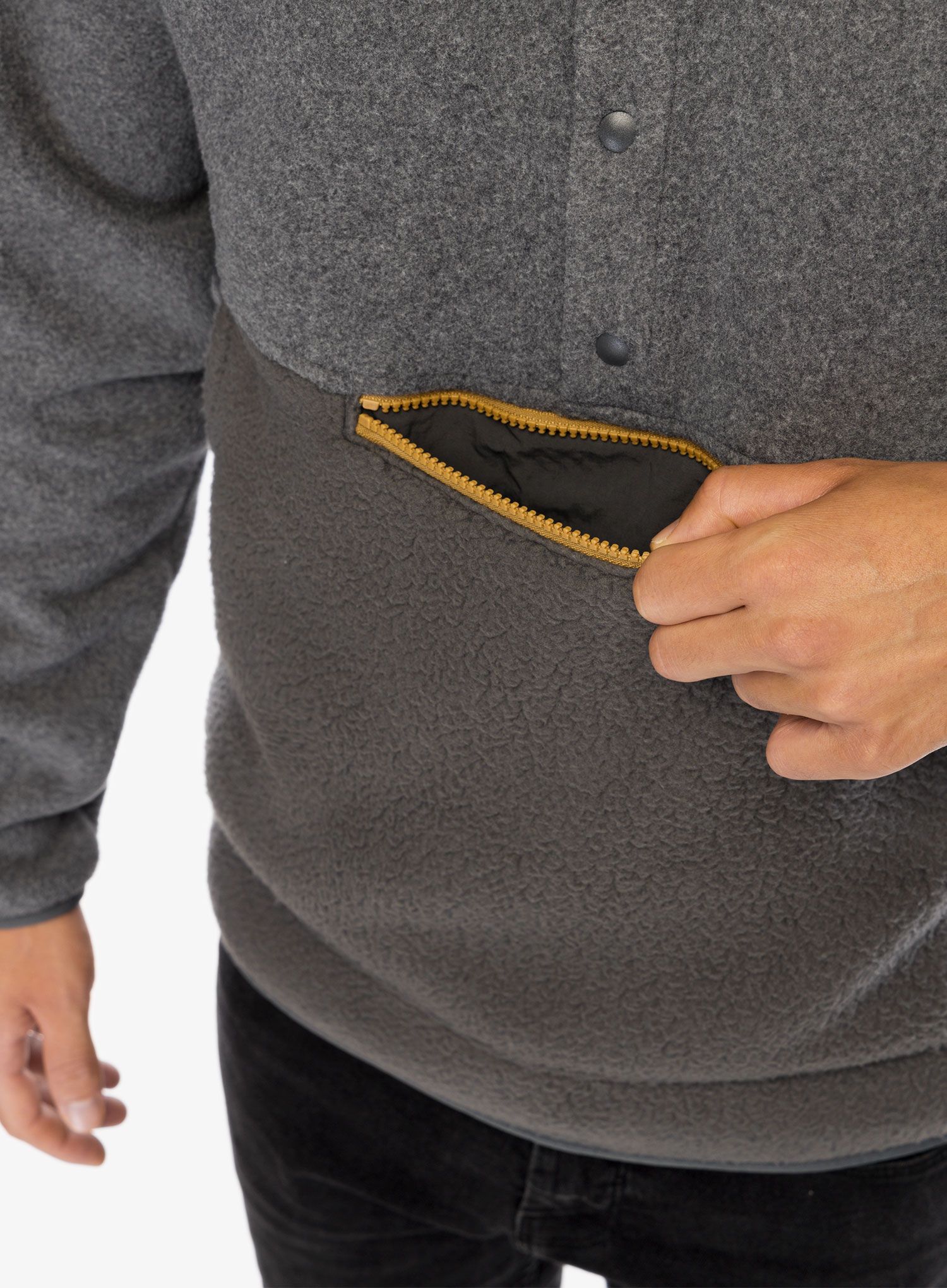 Fleecová mikina Patagonia Retro Pile 1/2 Snap Pullover - forge grey