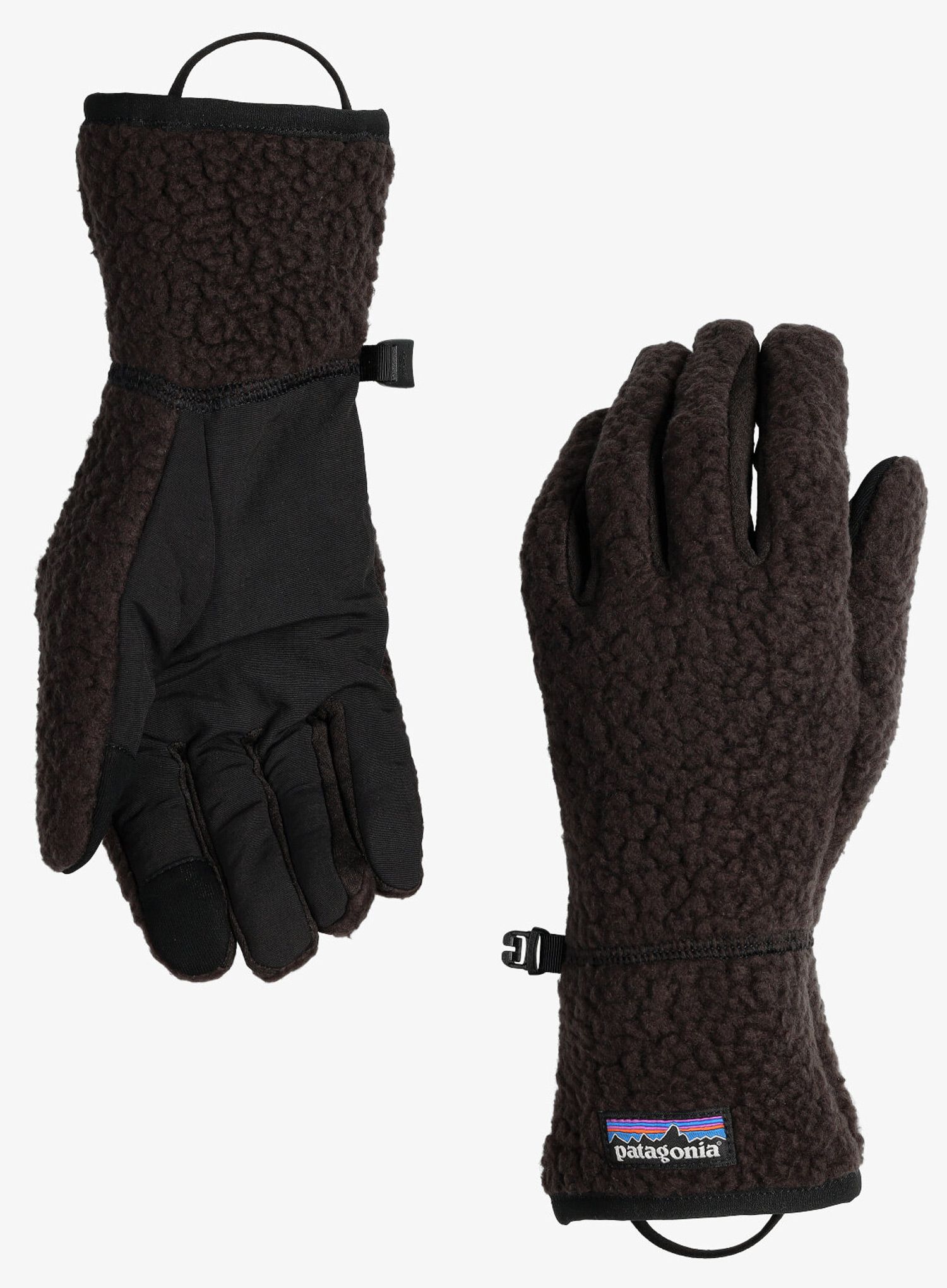 Fleecové rukavice Patagonia Retro Pile Gloves - black