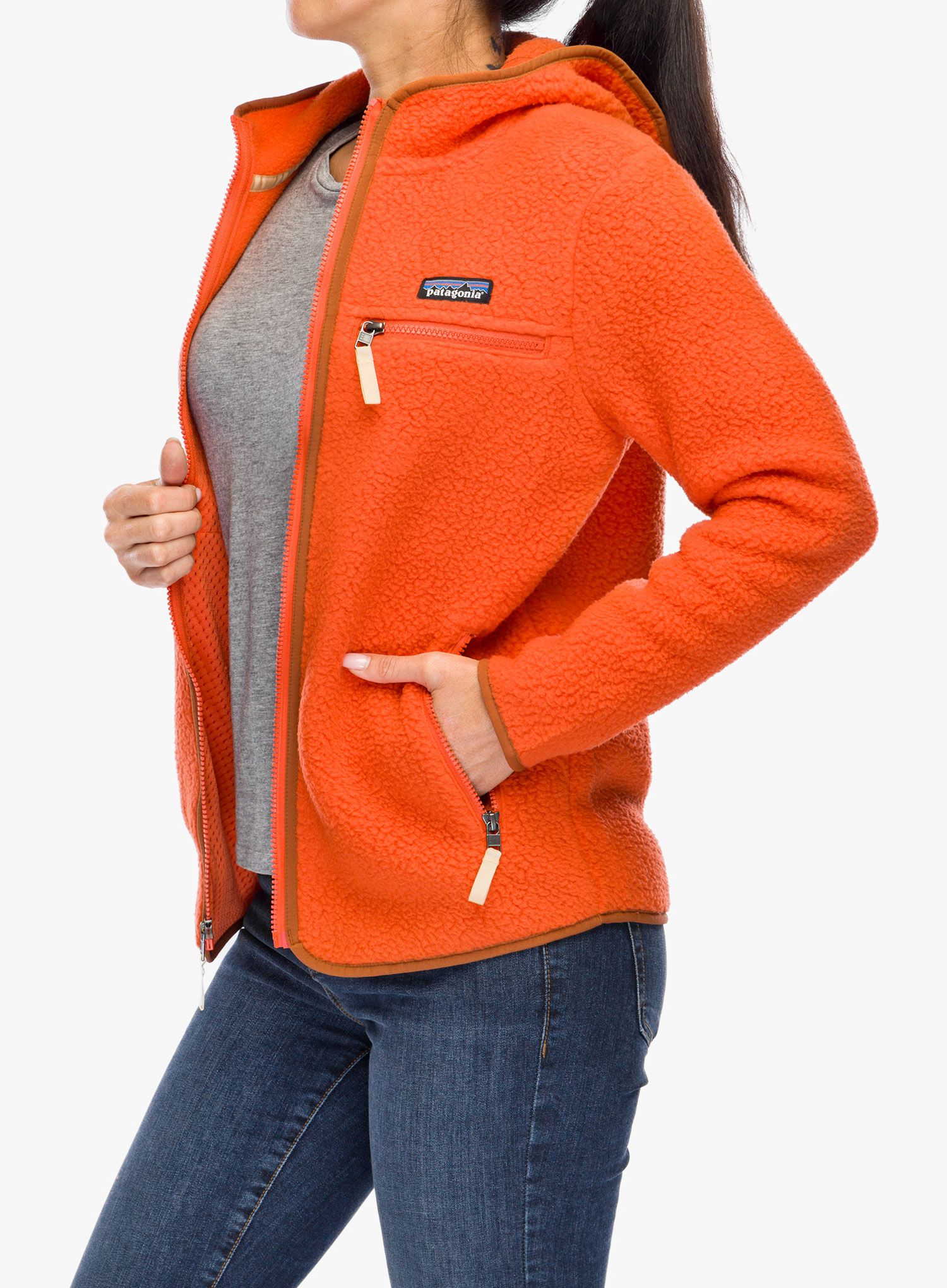 Fleecová mikina dámská Patagonia Retro Pile Hoody - madder red