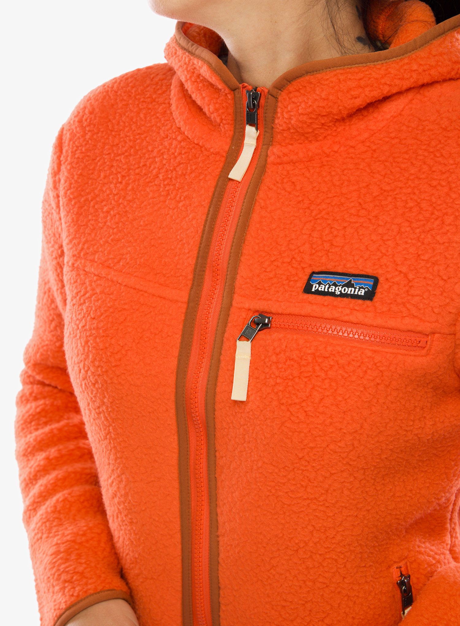 Fleecová mikina dámská Patagonia Retro Pile Hoody - madder red