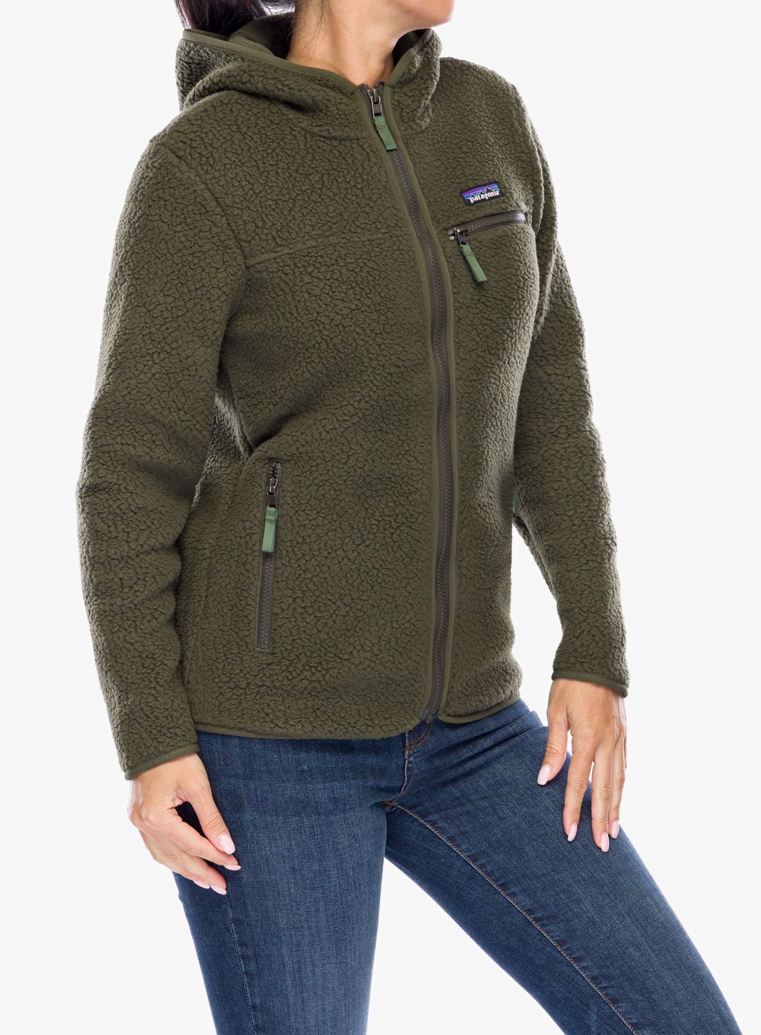 Fleecová mikina dámská Patagonia Retro Pile Hoody - pine needle green