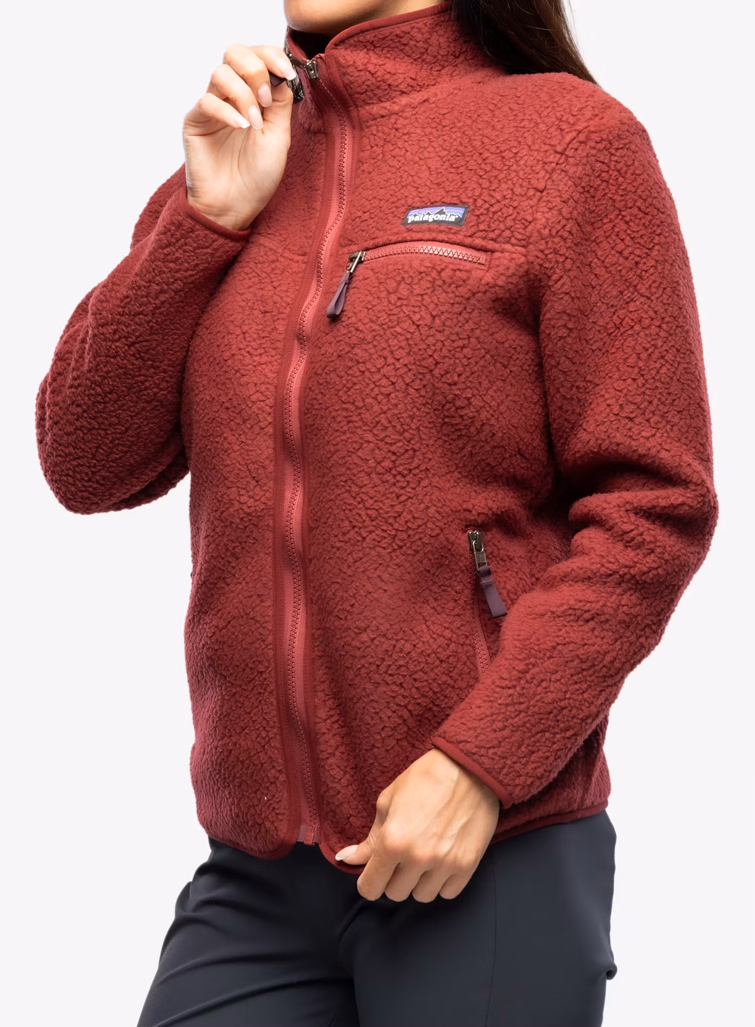 Fleecová mikina dámská Patagonia Retro Pile Jacket - carmine red