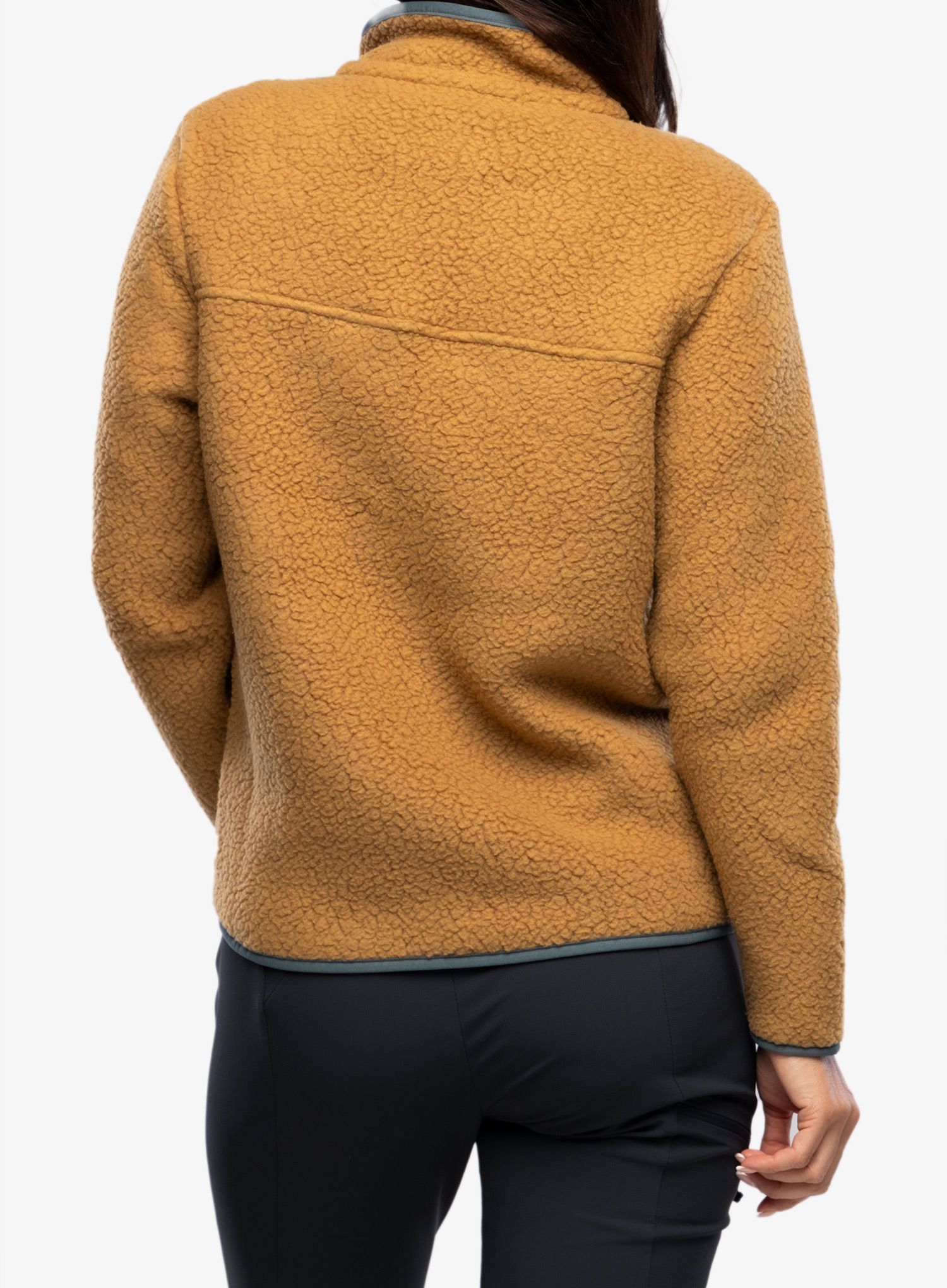Fleecová mikina dámská Patagonia Retro Pile Jacket - nest brown/nouveau green