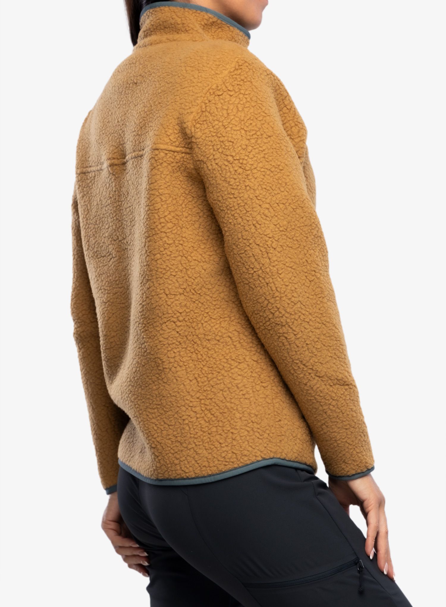 Fleecová mikina dámská Patagonia Retro Pile Jacket - nest brown/nouveau green