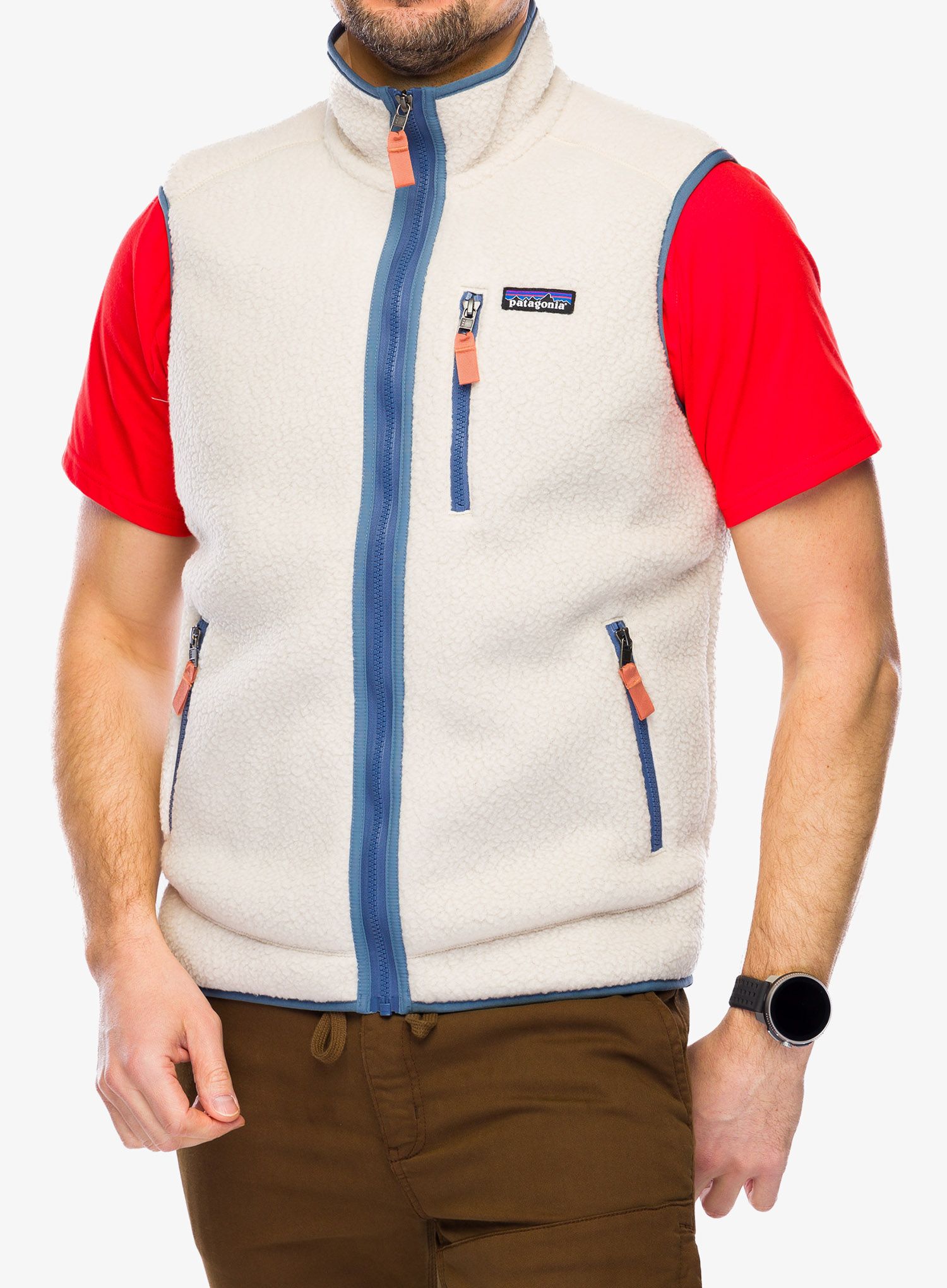 Vesta Patagonia Retro Pile Vest - dark natural/blue