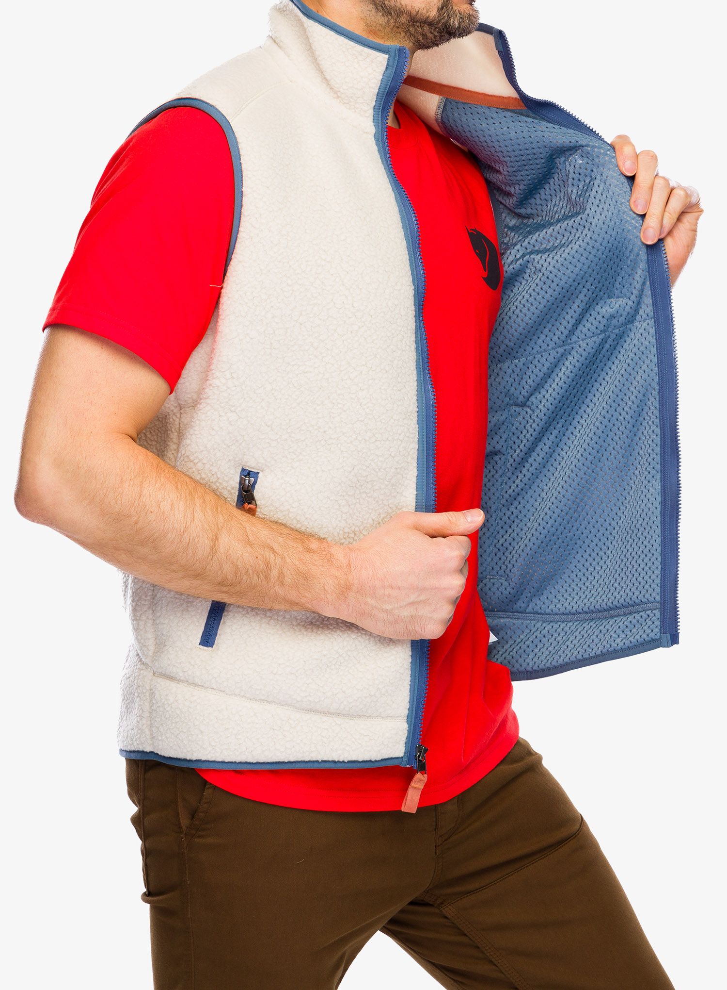 Vesta Patagonia Retro Pile Vest - dark natural/blue