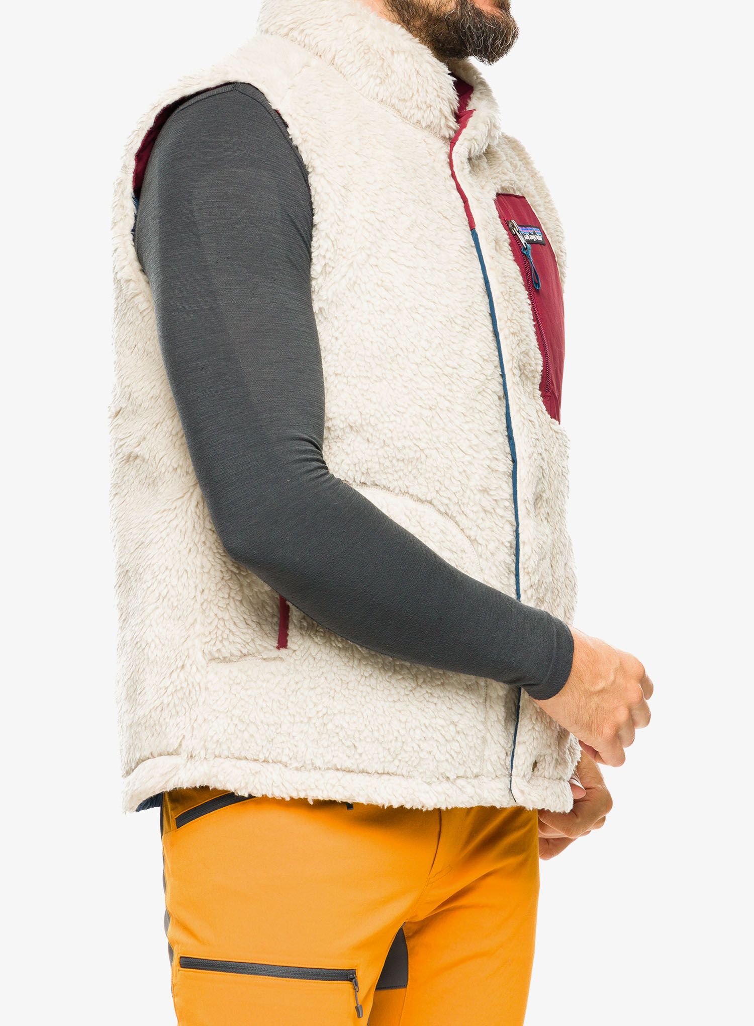 Péřová vesta Patagonia Reversible Bivy Down Vest - tidepool blue
