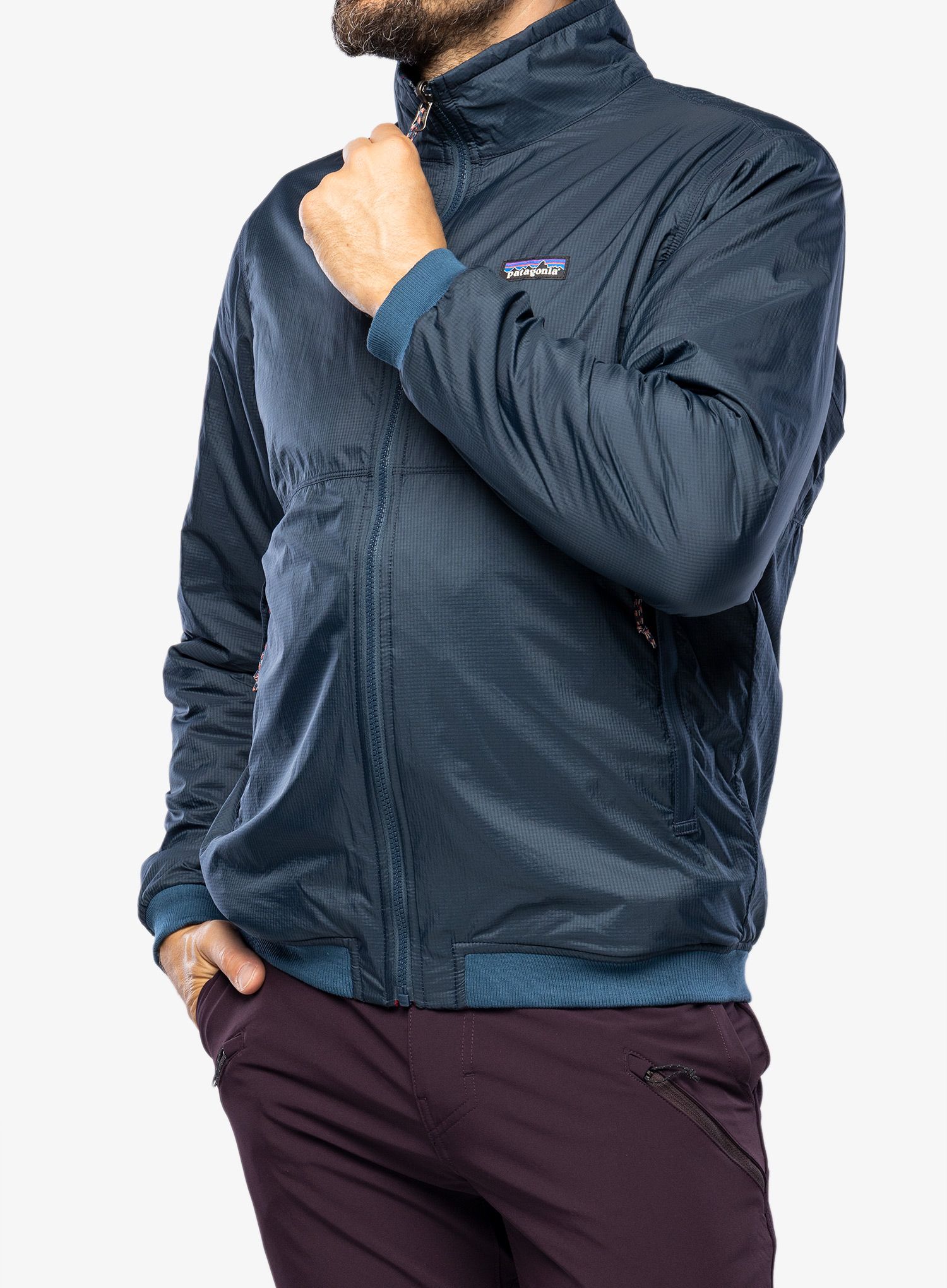 Pánská bunda Patagonia Reversible Shelled Microdini Jkt - tidepool blue
