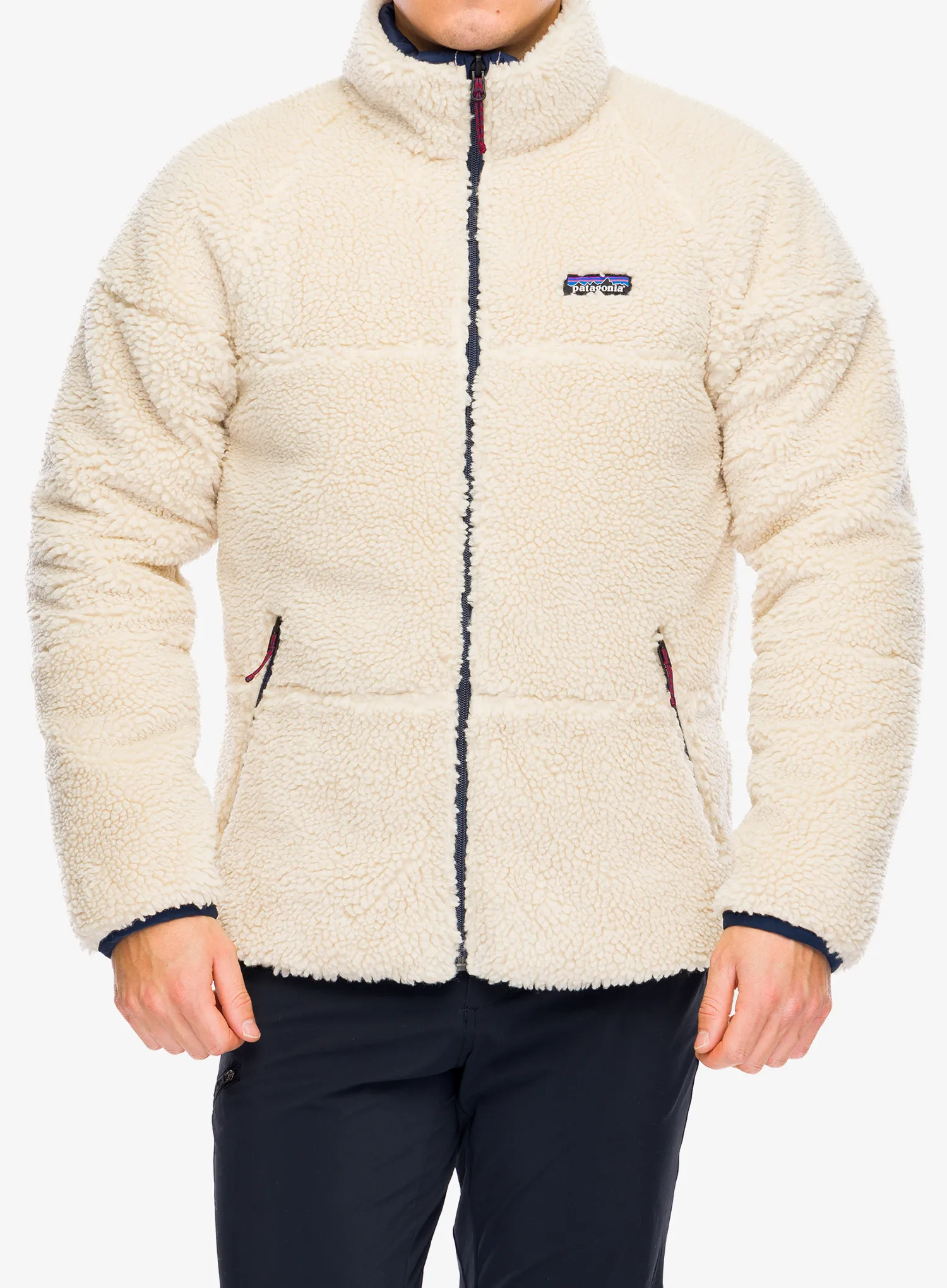 Péřová bunda Patagonia Reversible Silent Down Jacket - new navy