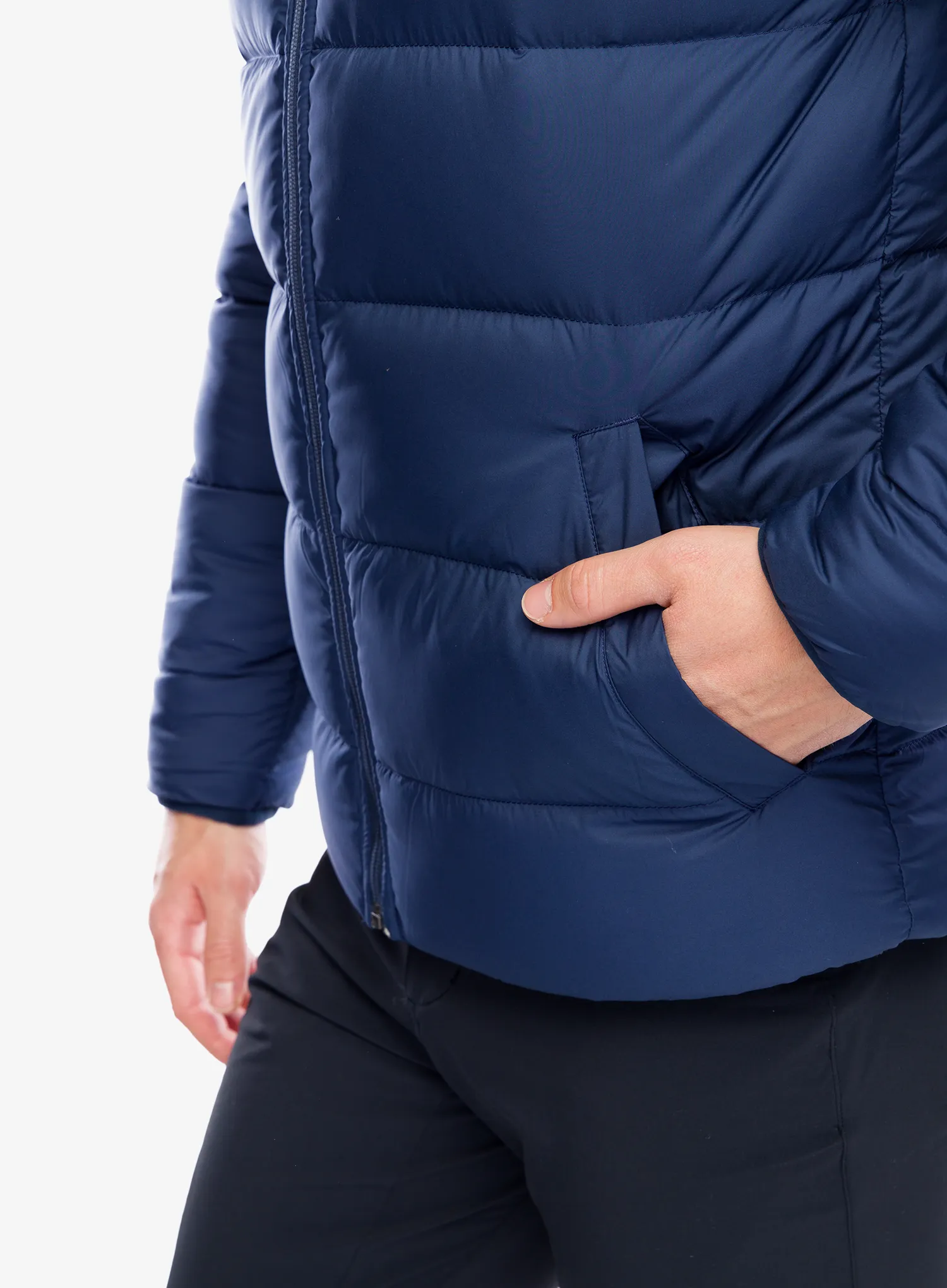 Péřová bunda Patagonia Reversible Silent Down Jacket - new navy