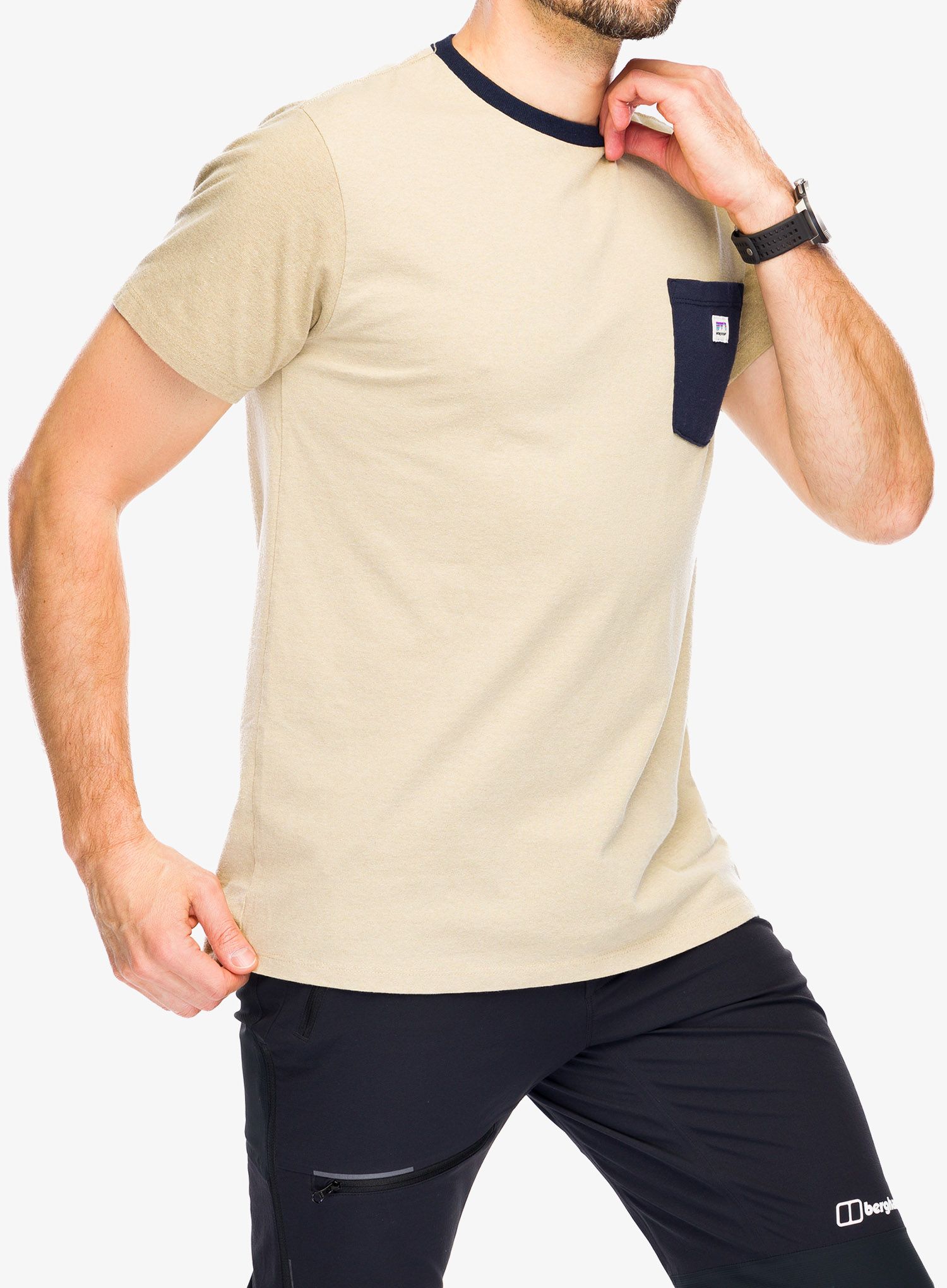 Tričko Patagonia Shop Sticker Pocket Responsibili-Tee - nautilus tan
