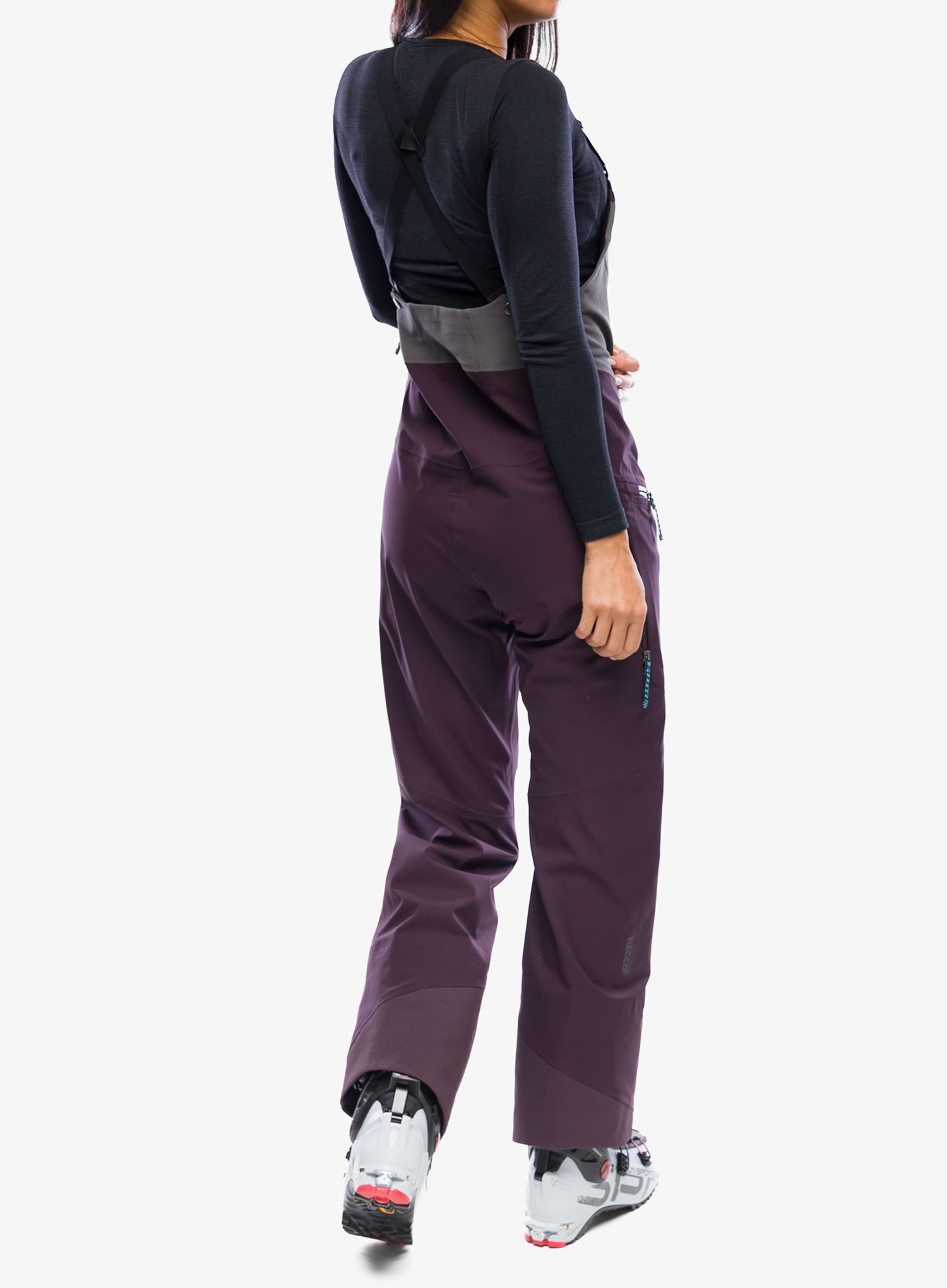 Skialpové kalhoty dámské Patagonia SnowDrifter Bibs - plum