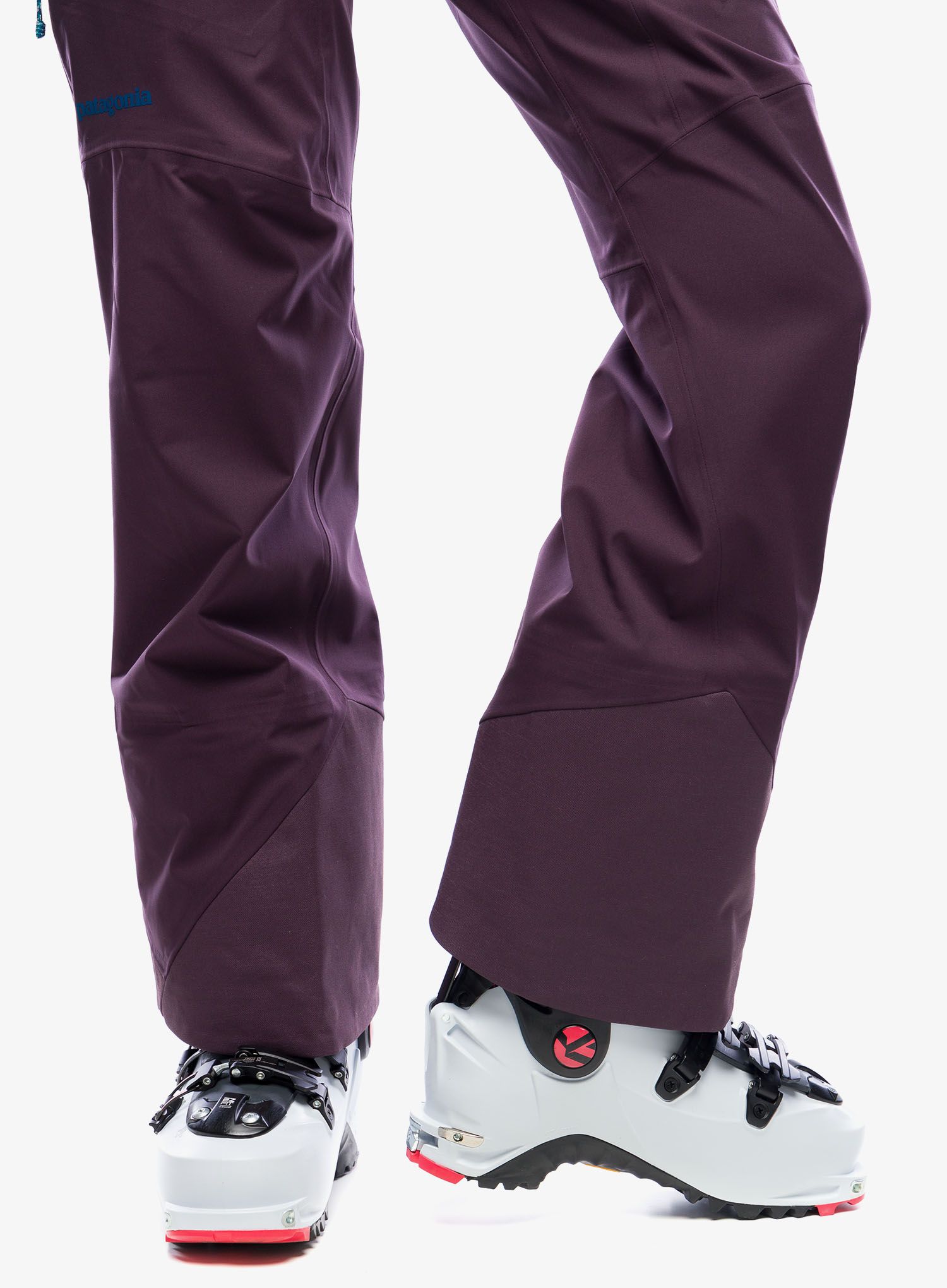 Skialpové kalhoty dámské Patagonia SnowDrifter Bibs - plum