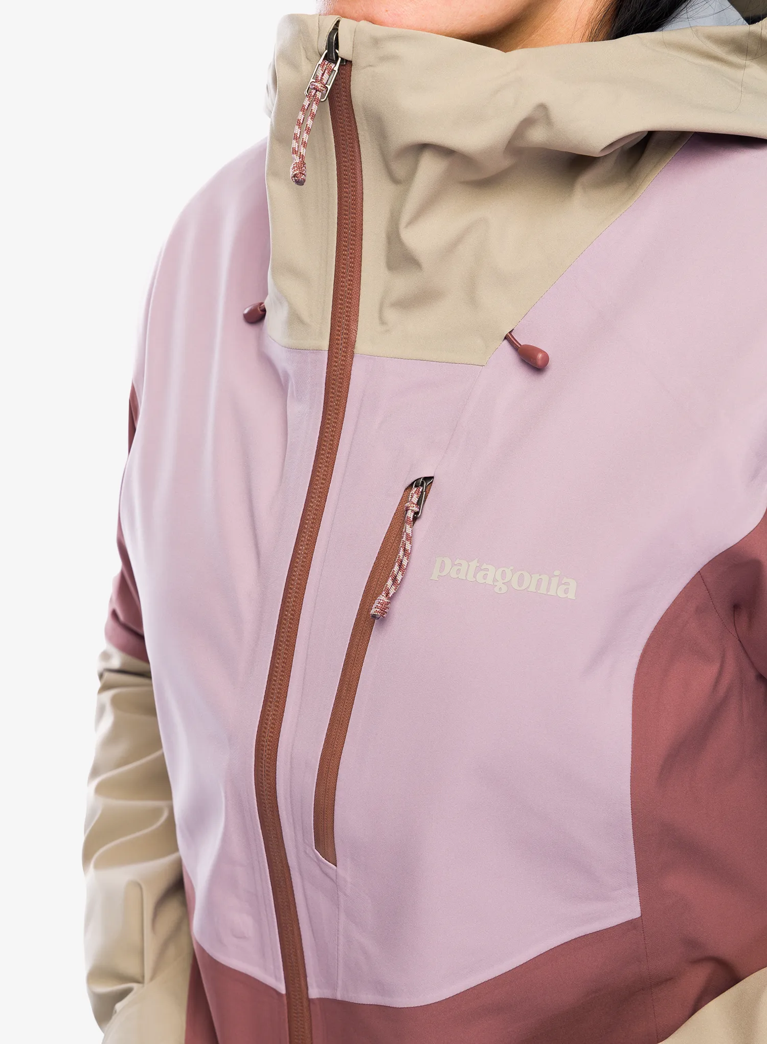 Damska bunda na skialpy Patagonia SnowDrifter Jacket - dulse mauve