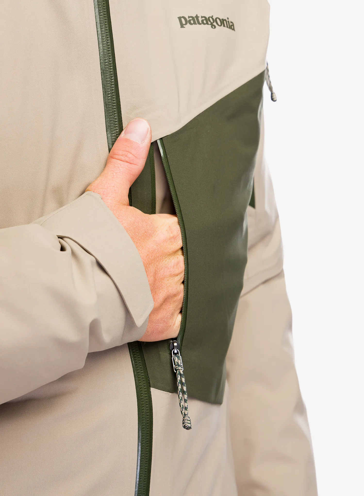 Bunda na skialpinismus Patagonia SnowDrifter Jacket - seabird grey
