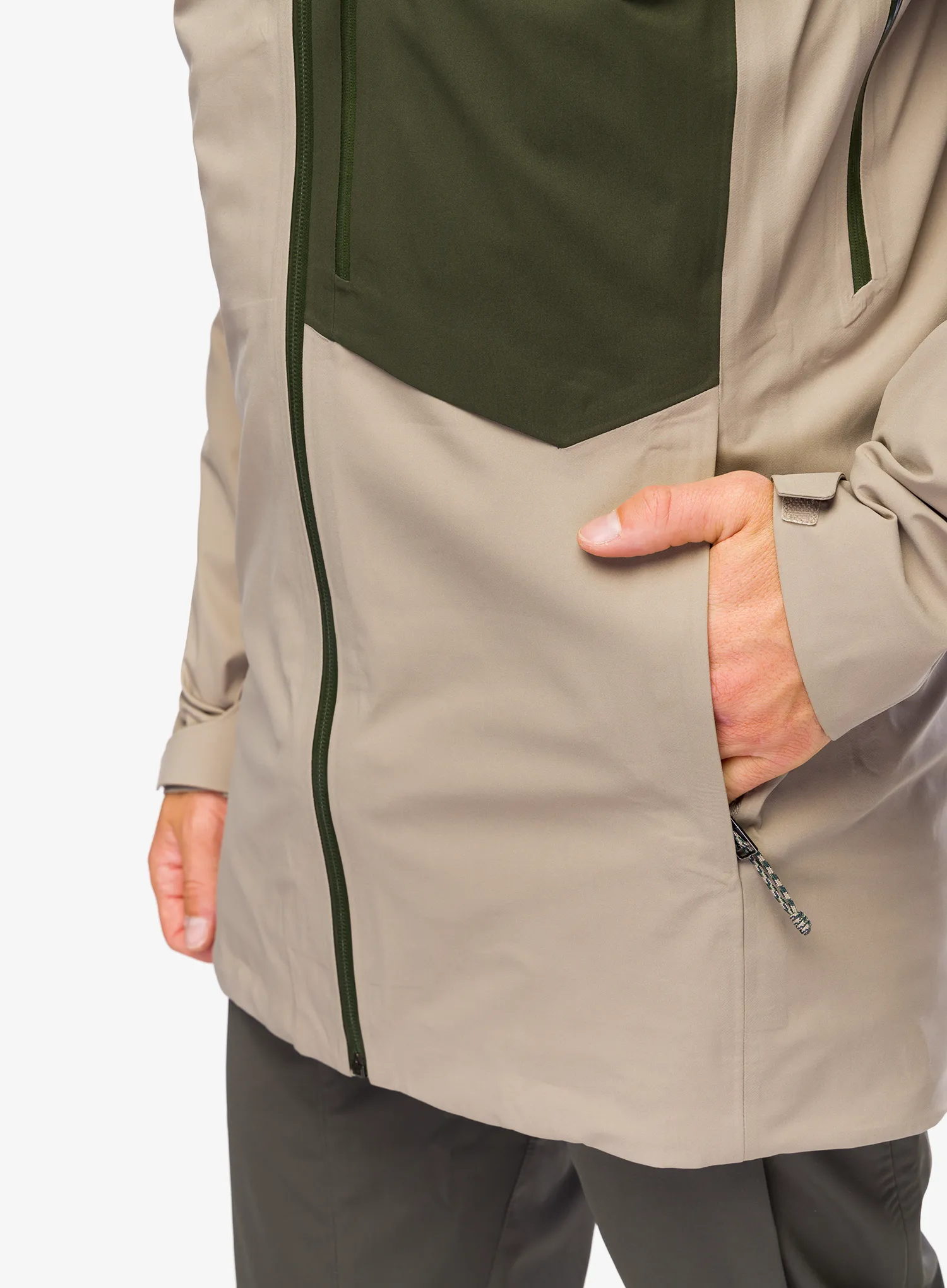 Bunda na skialpinismus Patagonia SnowDrifter Jacket - seabird grey