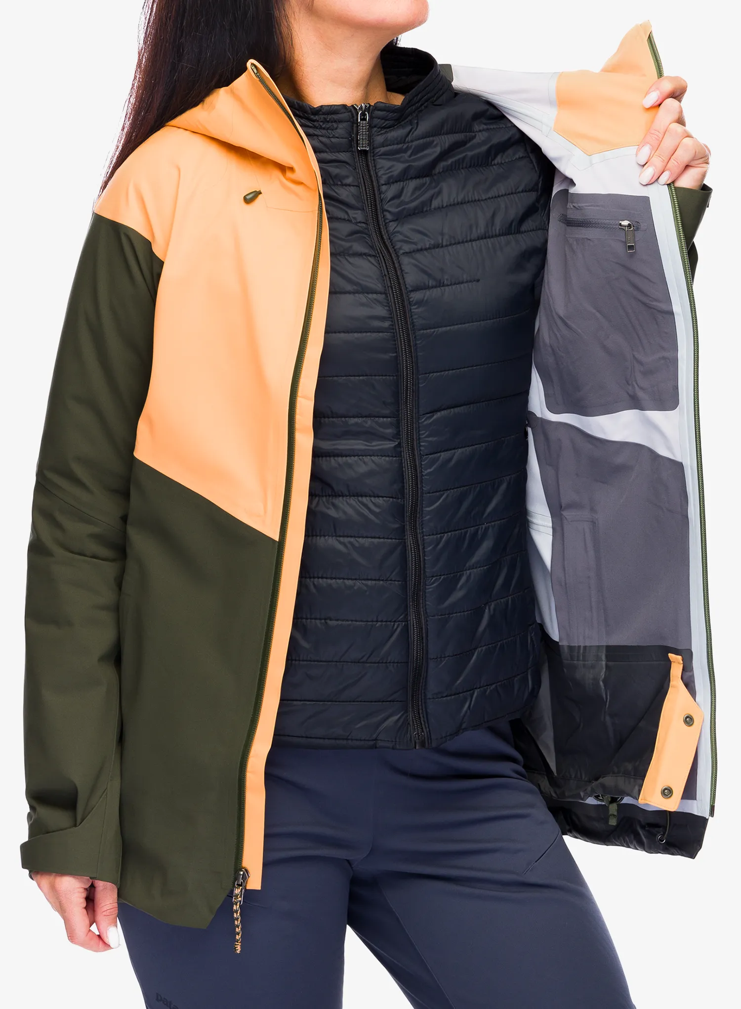 Dámská bunda Patagonia SnowDrifter Jacket - vivid apricot