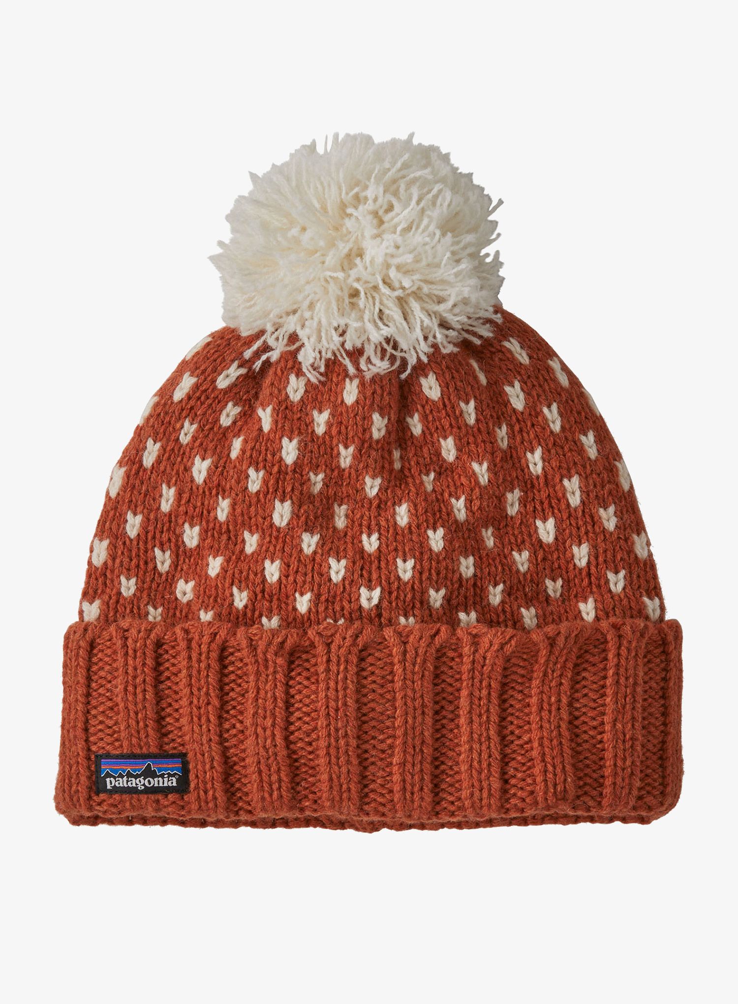Zimní čepice Patagonia Snowbelle Beanie - offset dot/burnished red