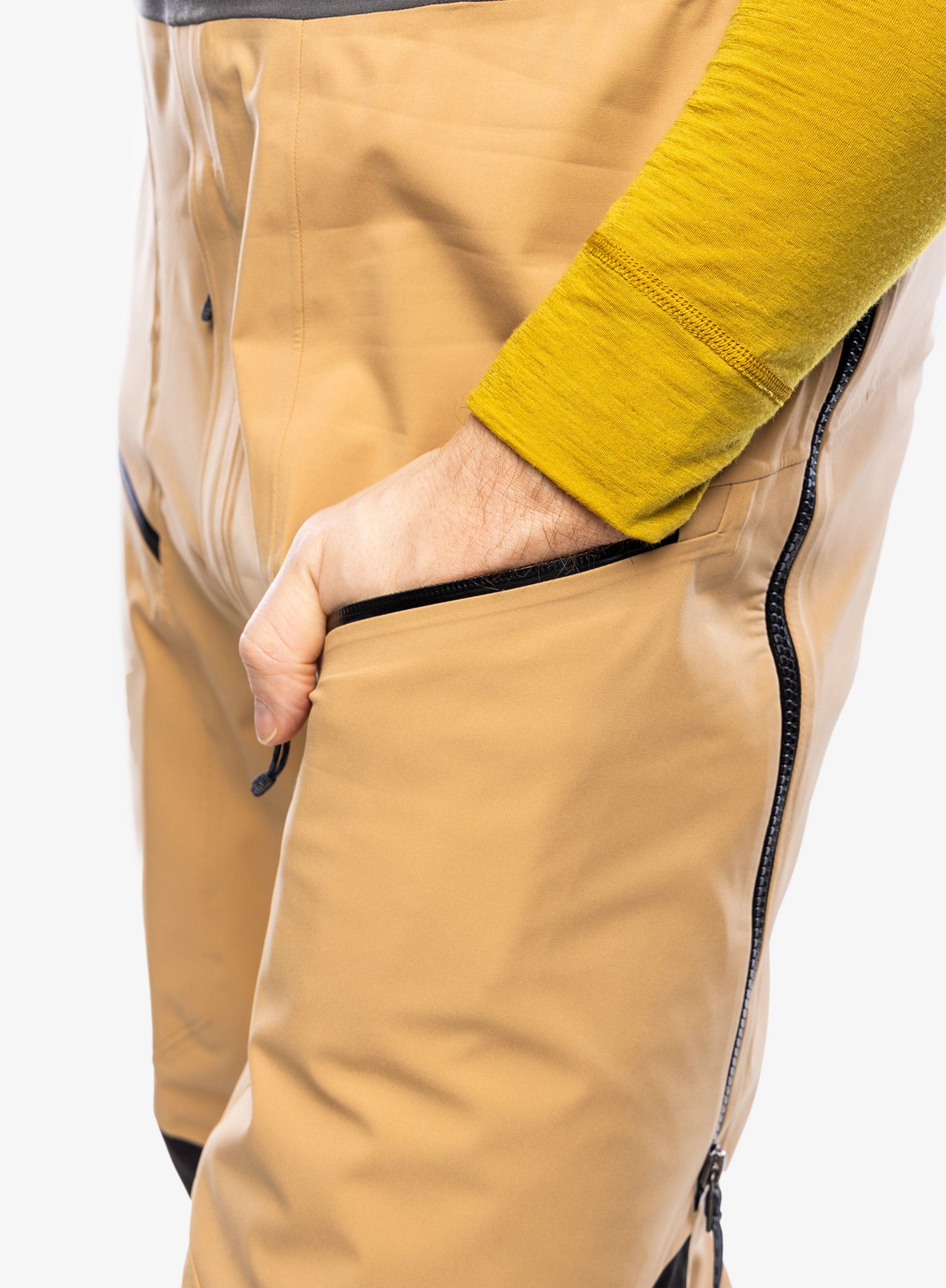 Skialpové kalhoty Patagonia Snowdrifter Bibs - grayling brown