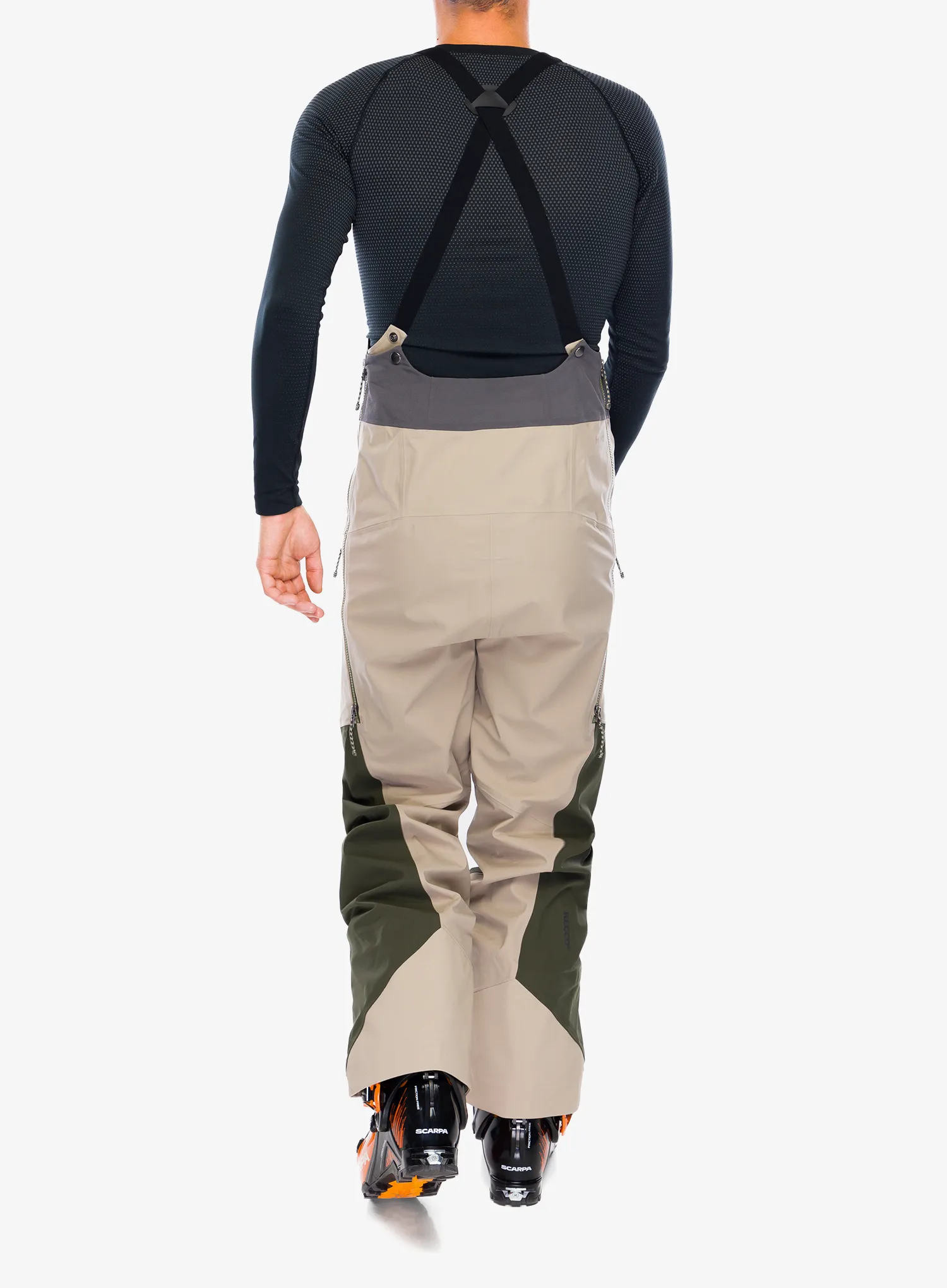 Skialpové kalhoty Patagonia Snowdrifter Bibs - seabird grey