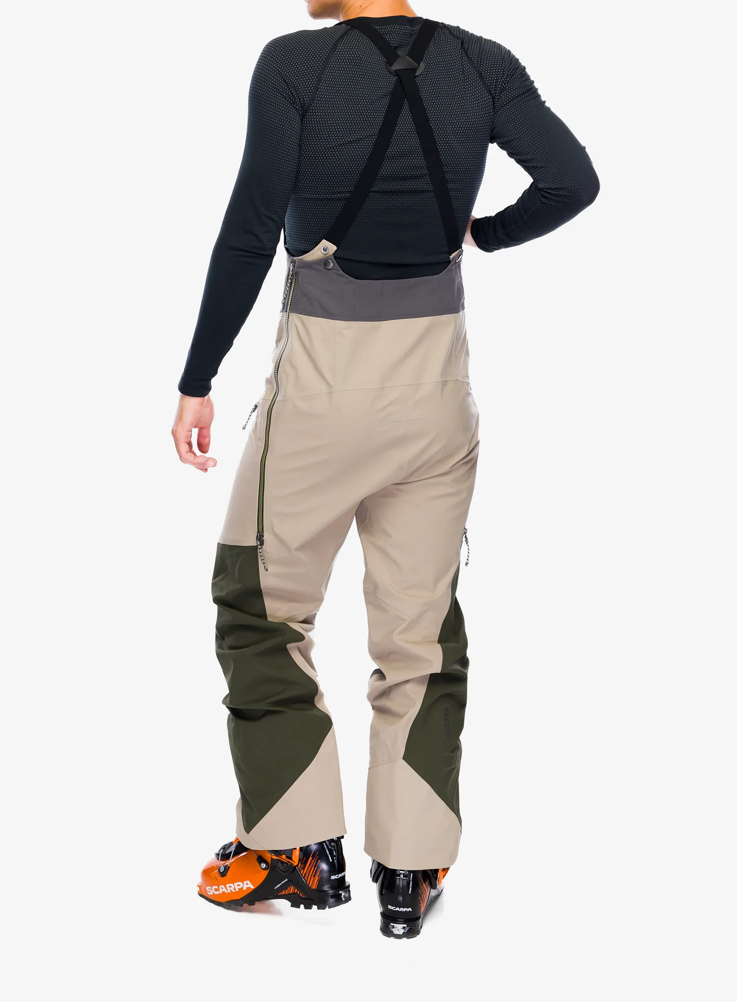 Skialpové kalhoty Patagonia Snowdrifter Bibs - seabird grey