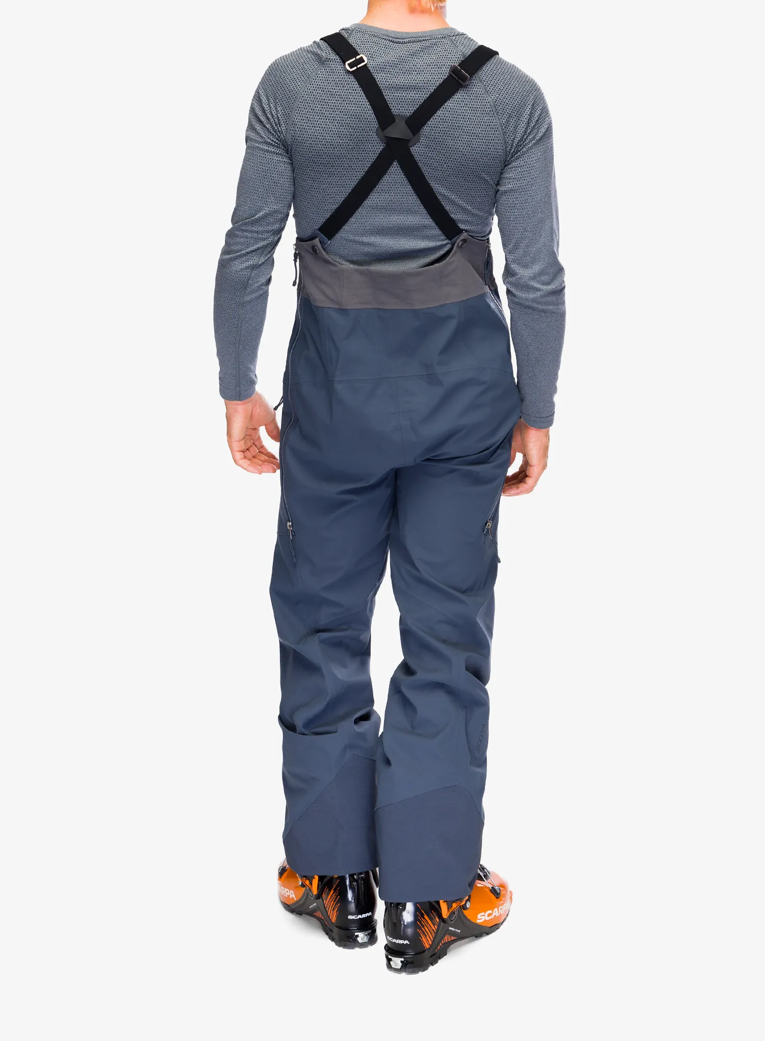 Kalhoty na hory Patagonia Snowdrifter Bibs - smolder blue