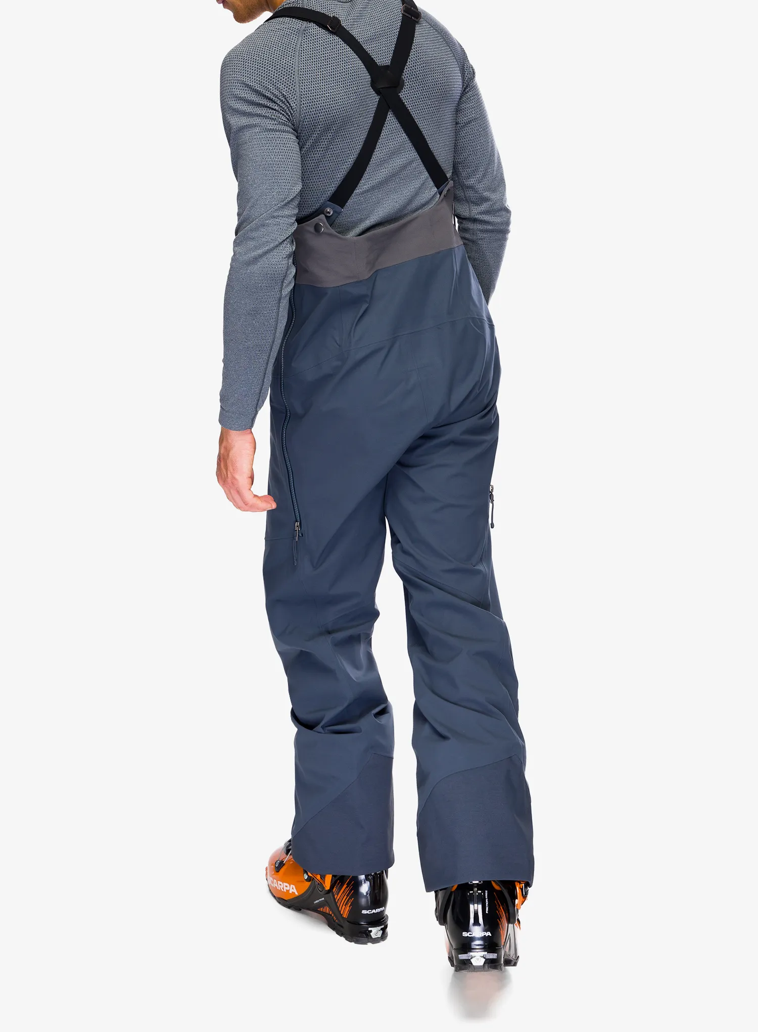 Kalhoty na hory Patagonia Snowdrifter Bibs - smolder blue